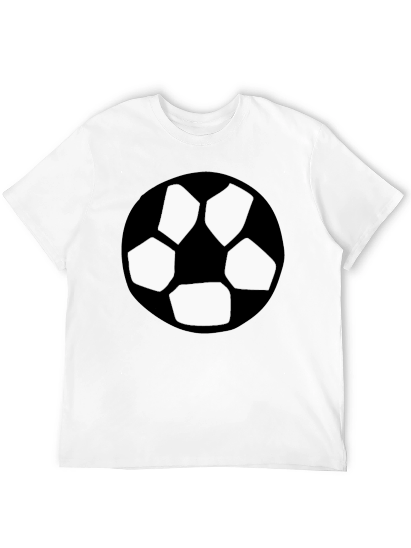 Black Black T-Shirt with Soccer Ball Graphic view 12