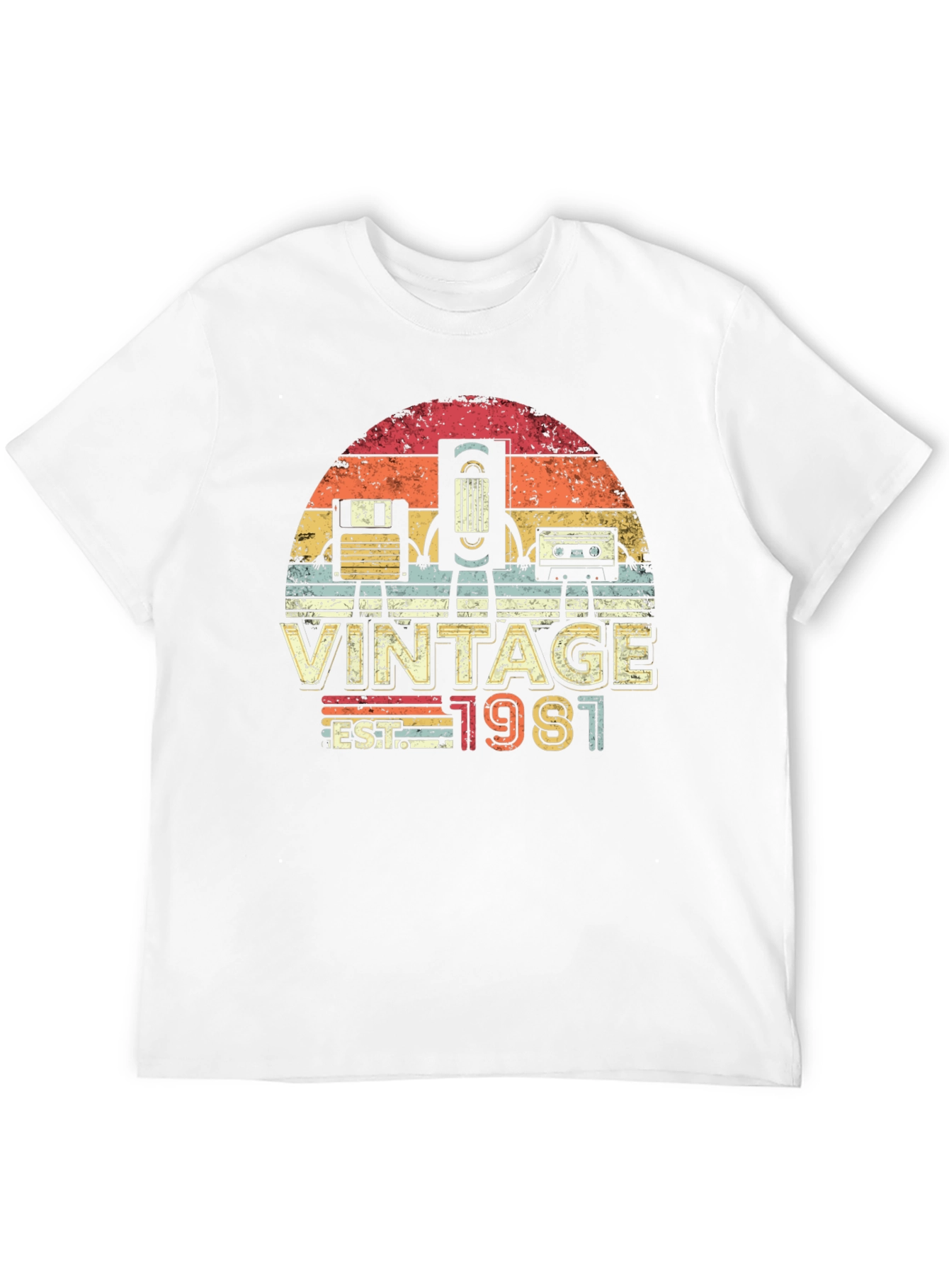 Black Vintage 1981 T-Shirt Retro Style view 12