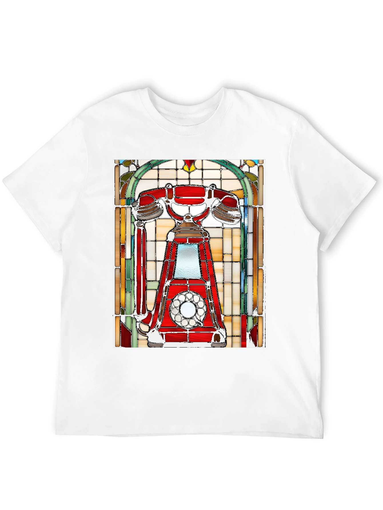 Black Retro Rotary Phone T-Shirt - Classic Design view 12