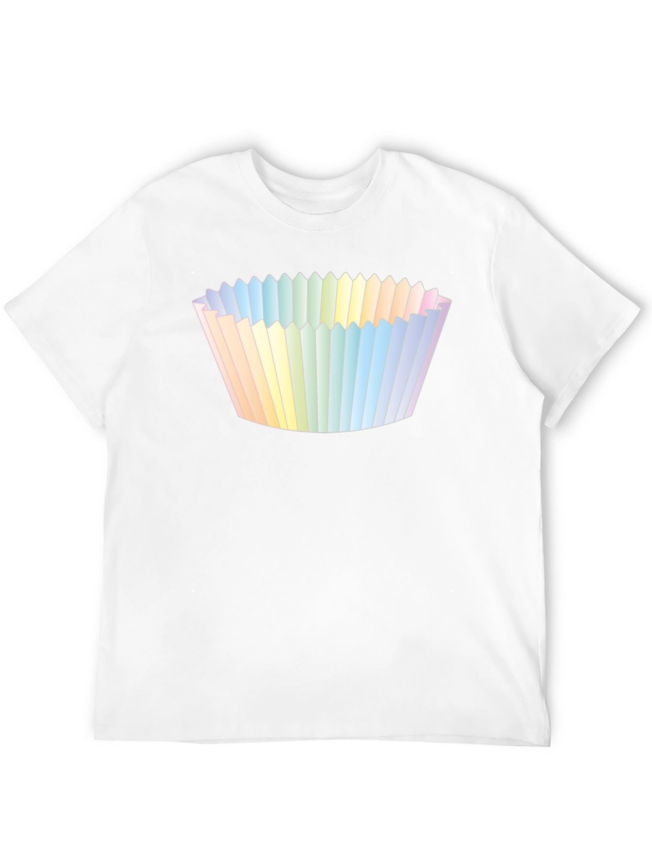 Black Cupcake Liner Graphic Tee - Black Cotton T-Shirt view 12