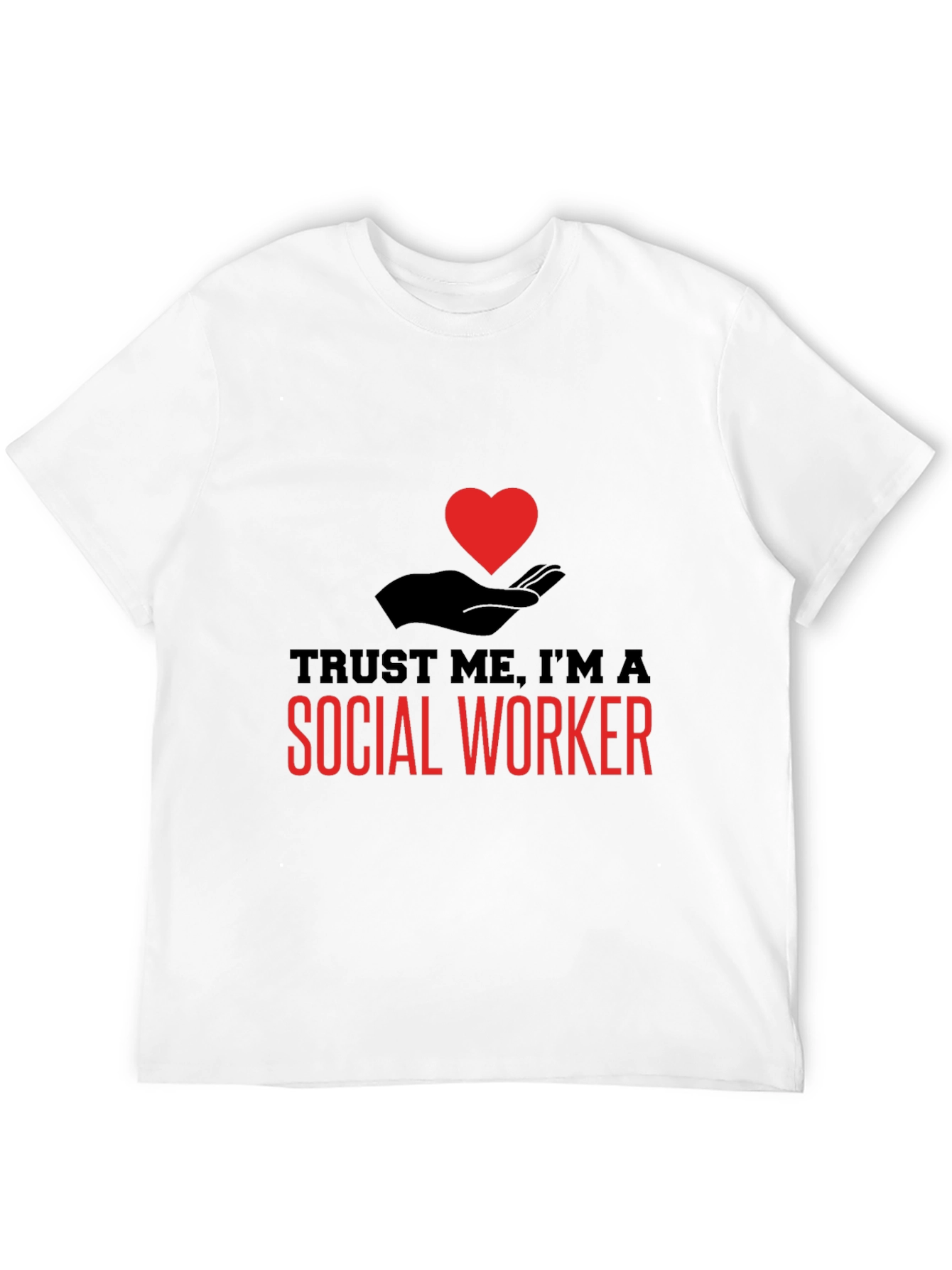 Black Trust Me I'm A Social Worker T-Shirt view 12