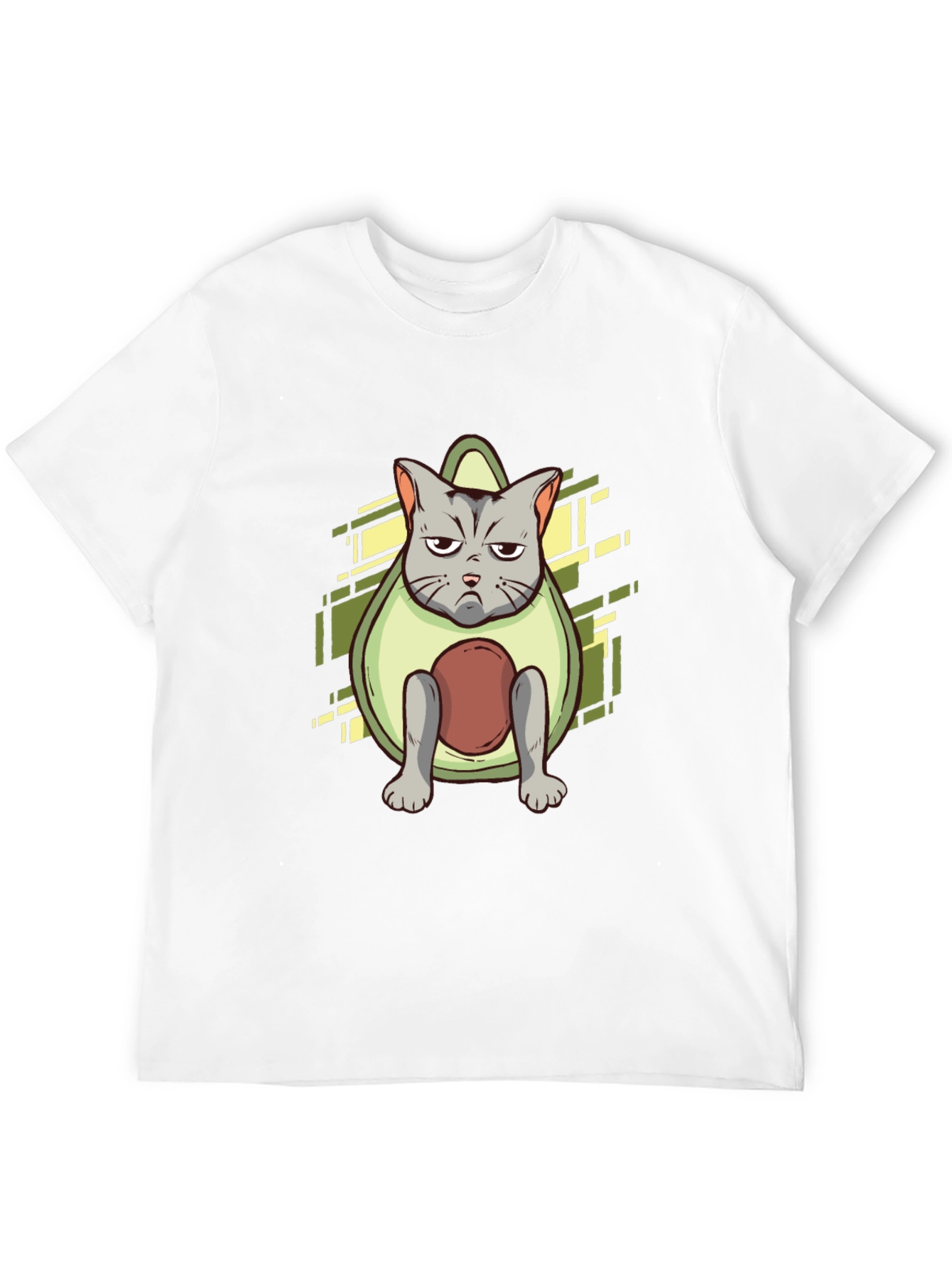 Black Avocado Cat Graphic Tee - Unique Design view 12