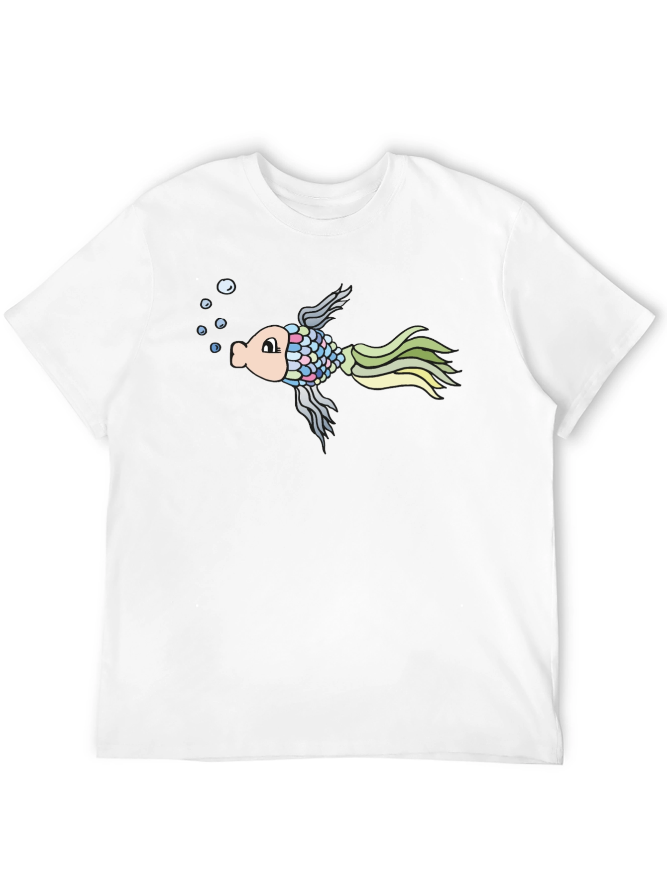 Black Fun Fish Graphic Tee - Men's Black T-Shirt view 12