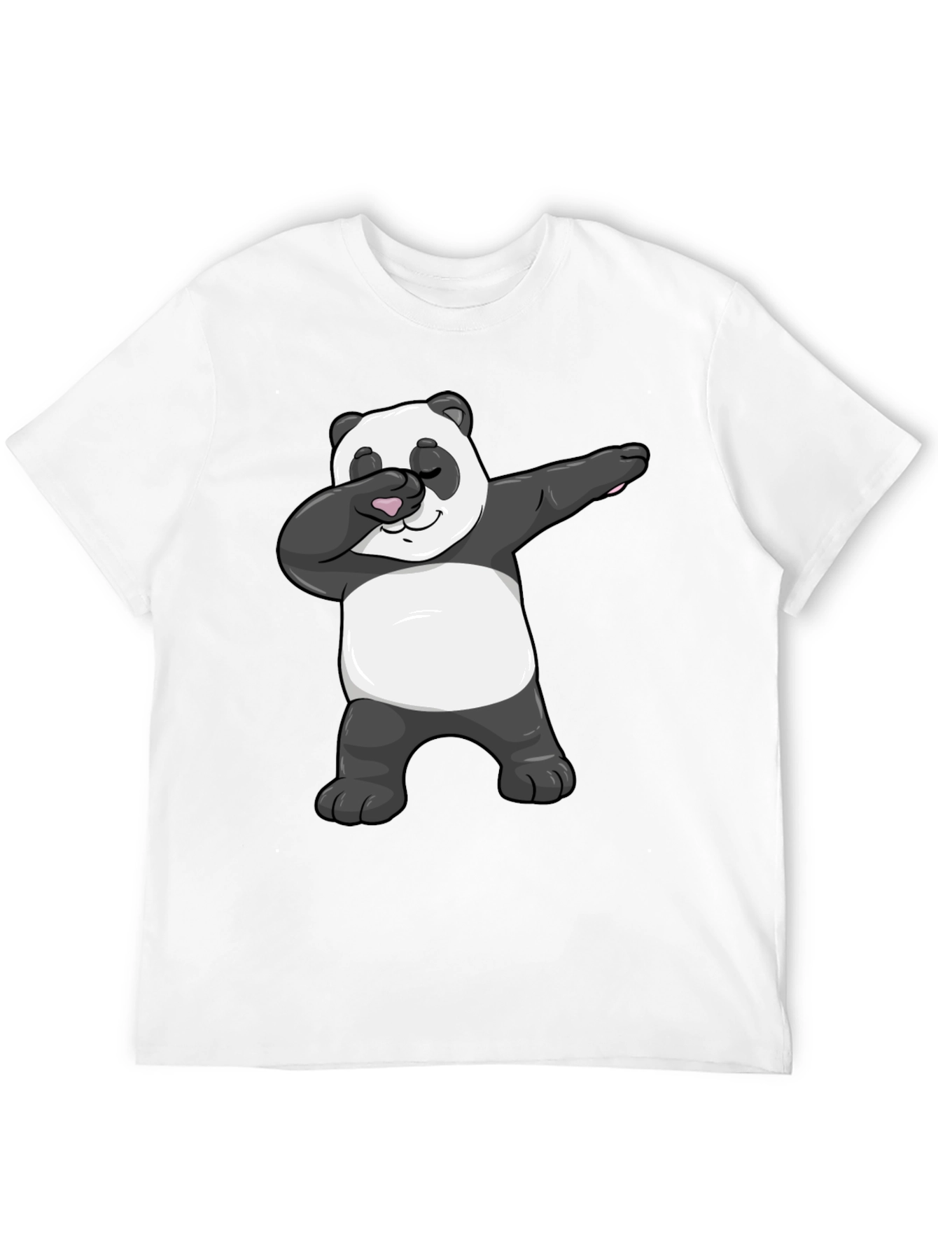 Black Dabbing Panda Graphic Tee - Men's Black T-Shirt view 12