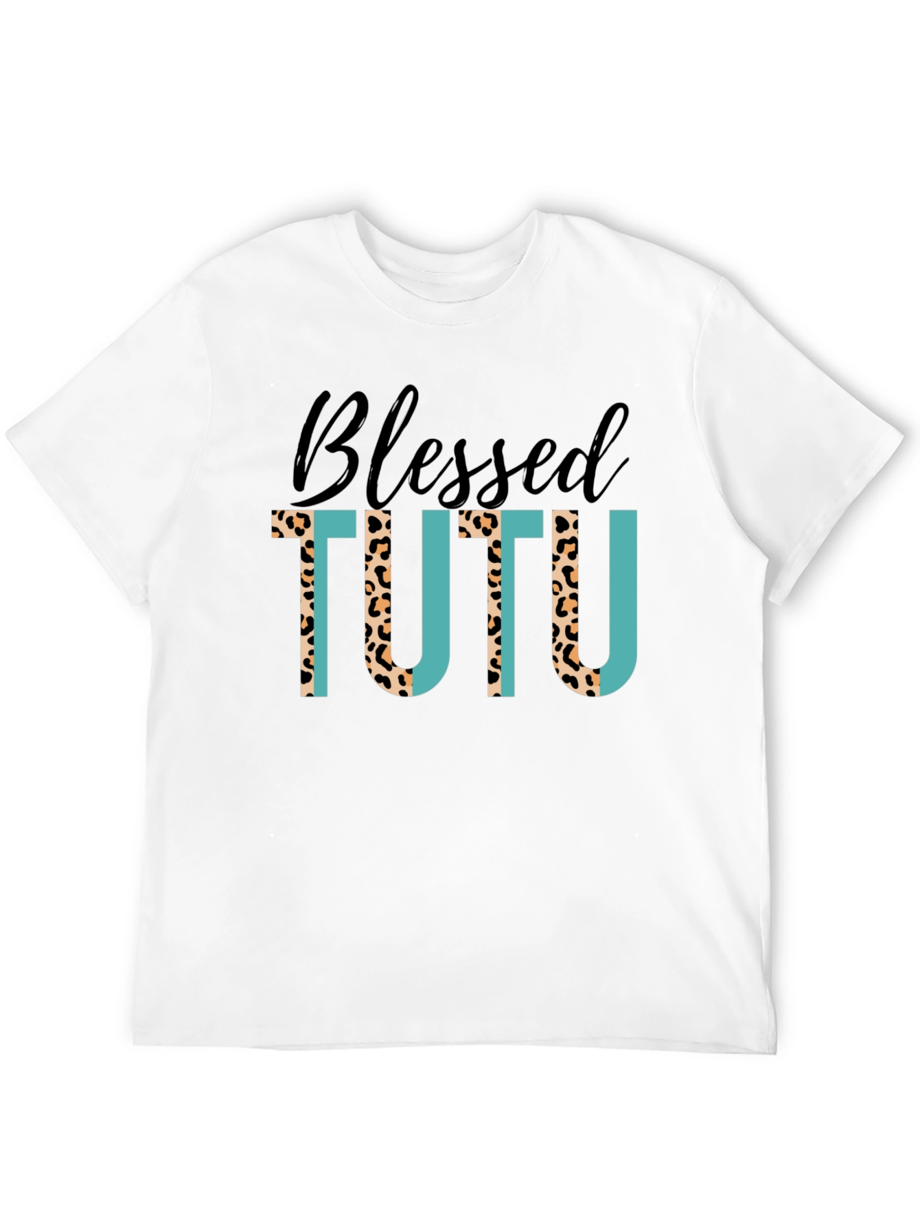 Black Blessed Tutu T-Shirt: Stylish Graphic Tee view 12