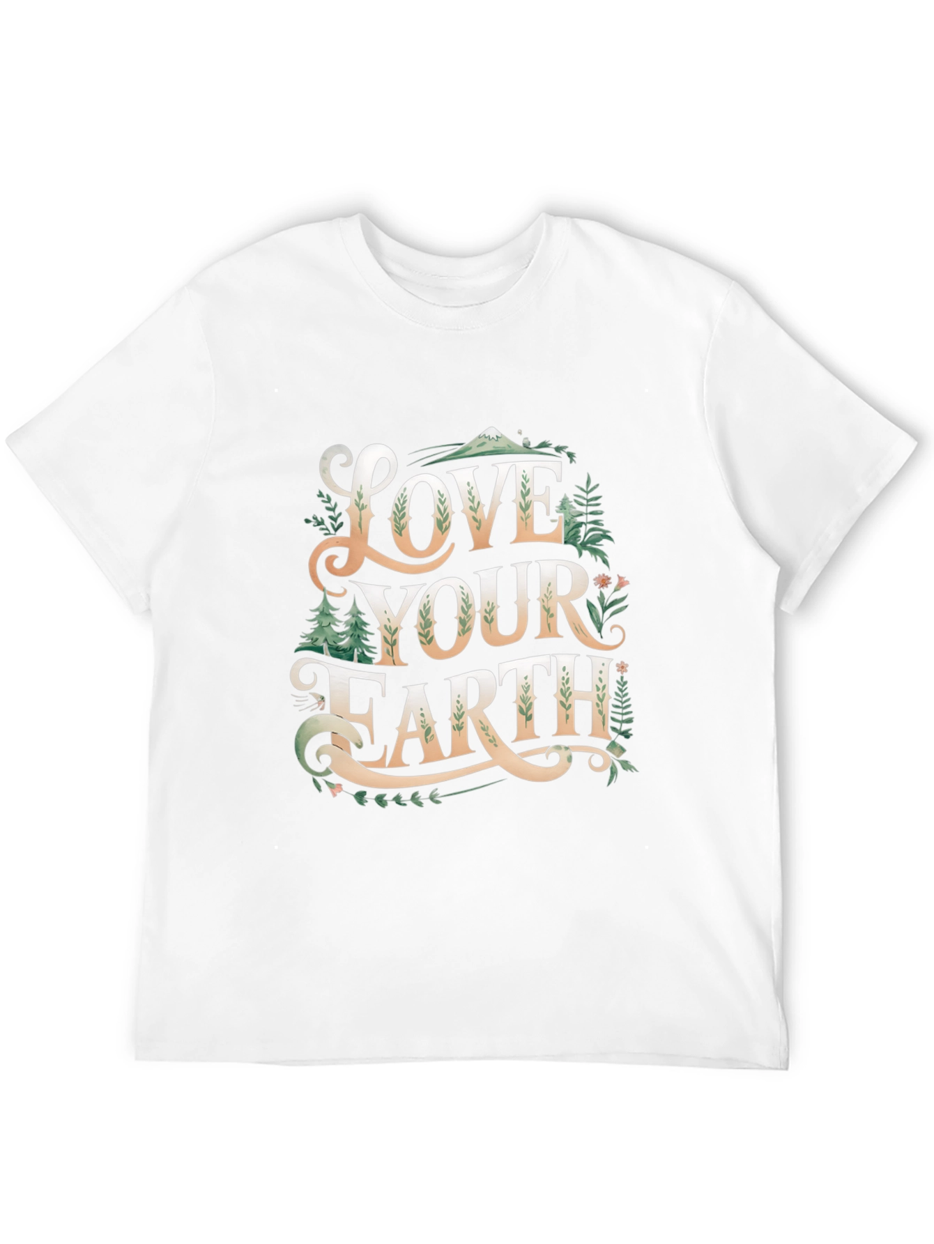 Black Love Your Earth Graphic T-Shirt - Black view 12