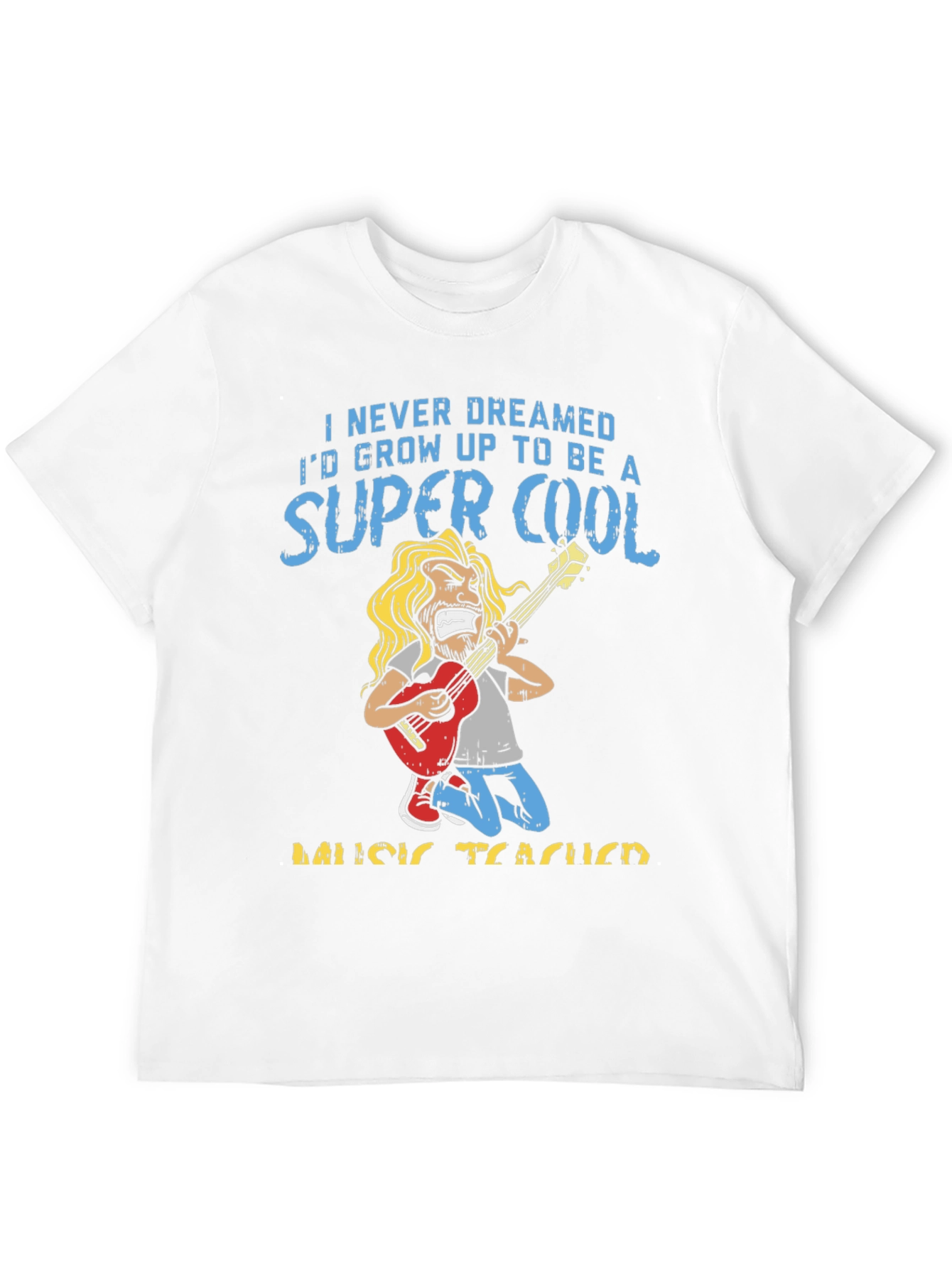 Black Super Cool Music Teacher T-Shirt view 12