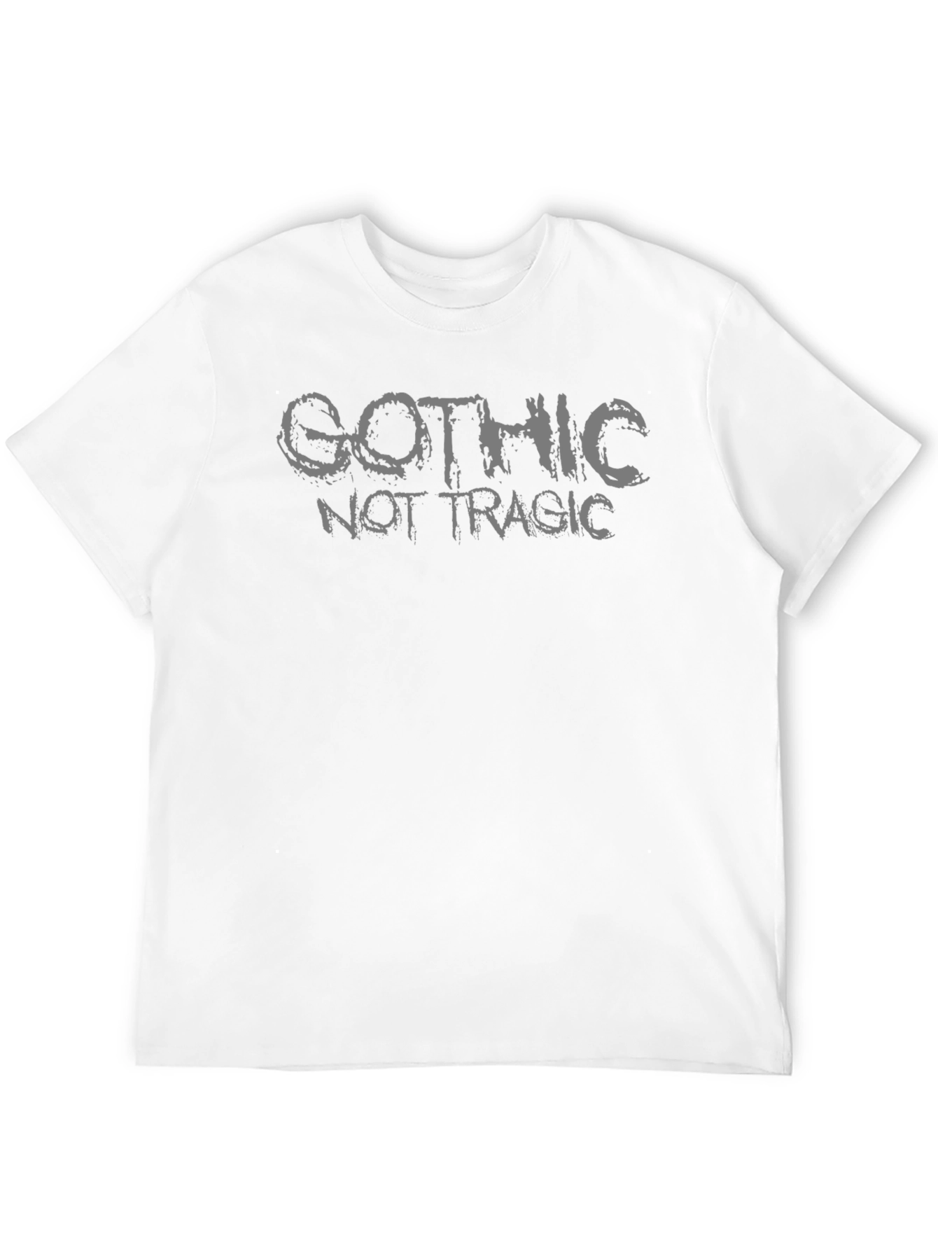 Black Gothic Not Tragic Black T-Shirt view 12