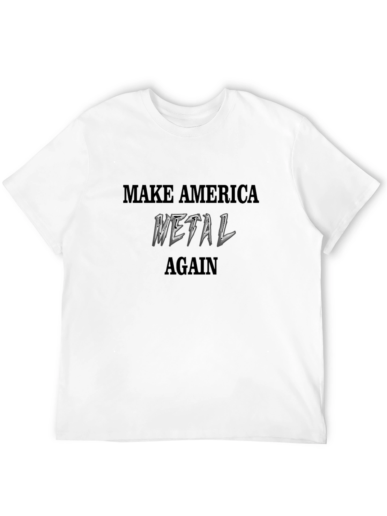 Black Make America Metal Again Black T-Shirt view 12