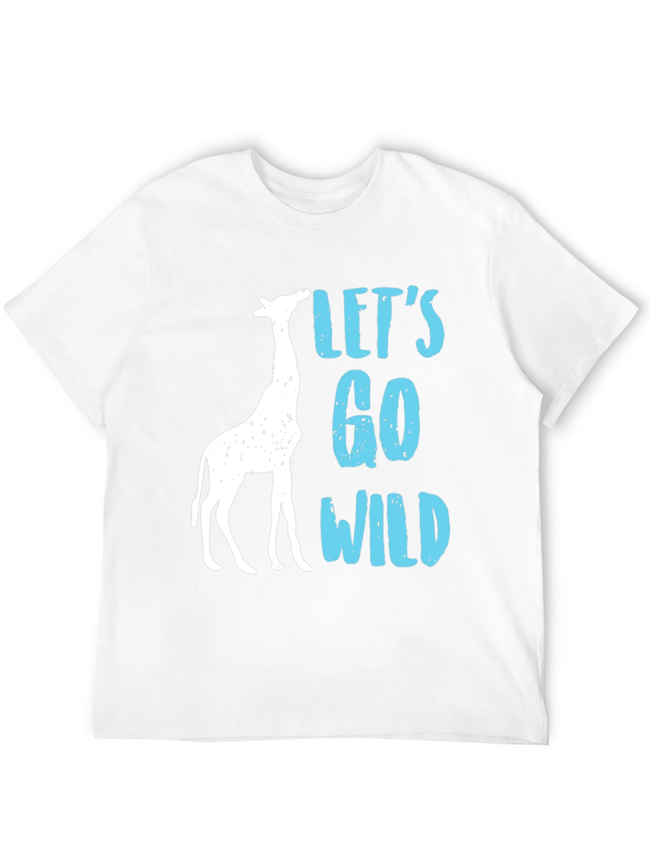 Black Let's Go Wild Giraffe Graphic Tee view 12