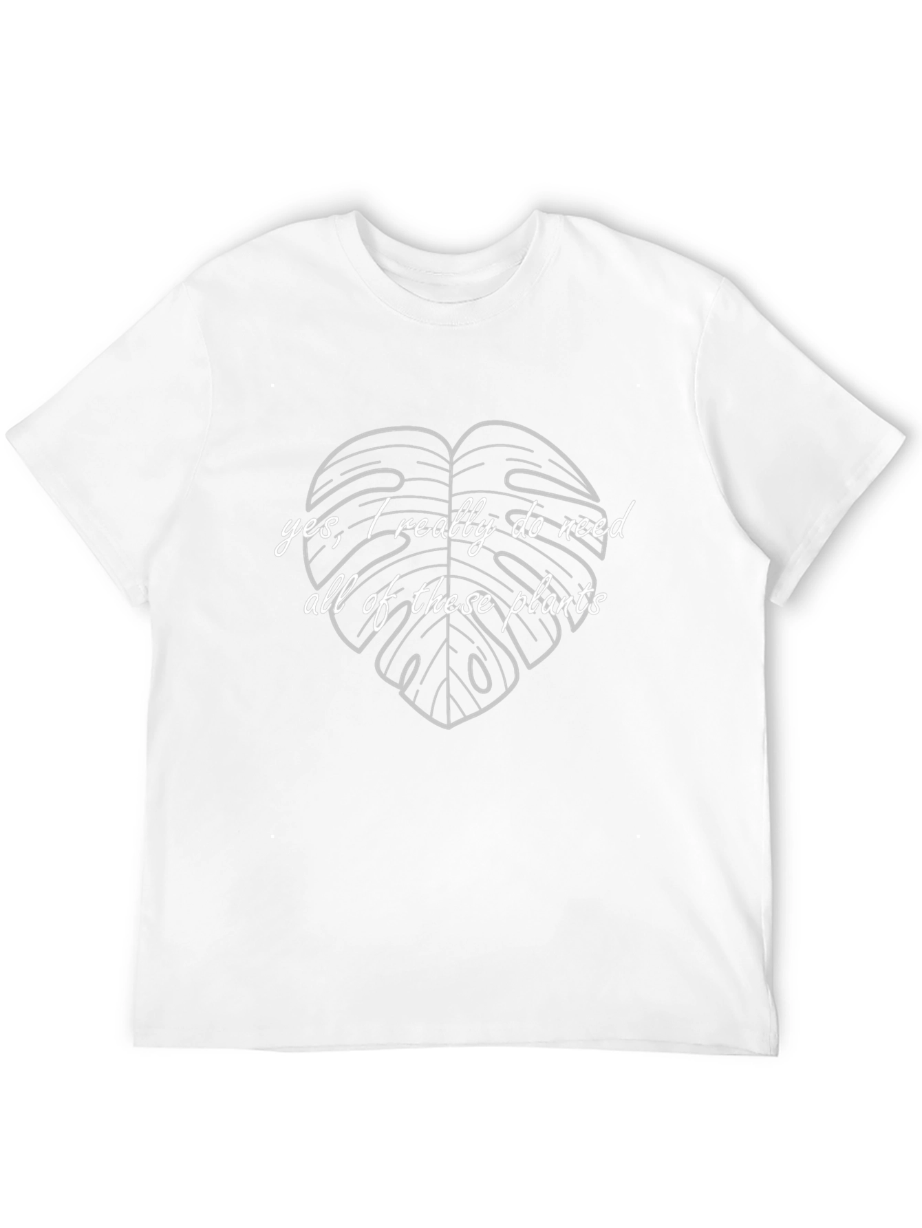 Black Plant Lover T-Shirt - Monstera Leaf Design view 12