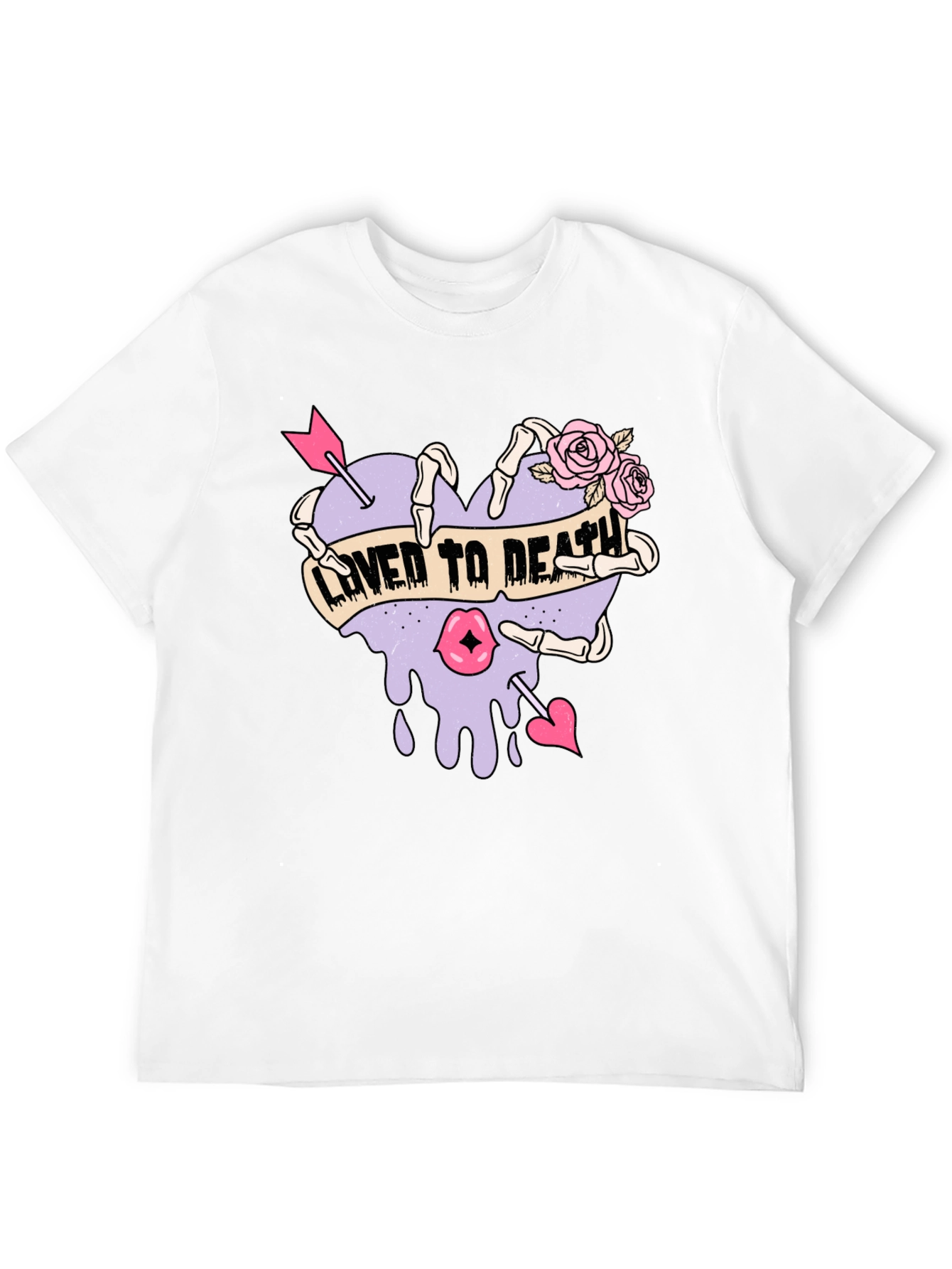 Black Loved to Death Graphic Tee - Unisex view 12