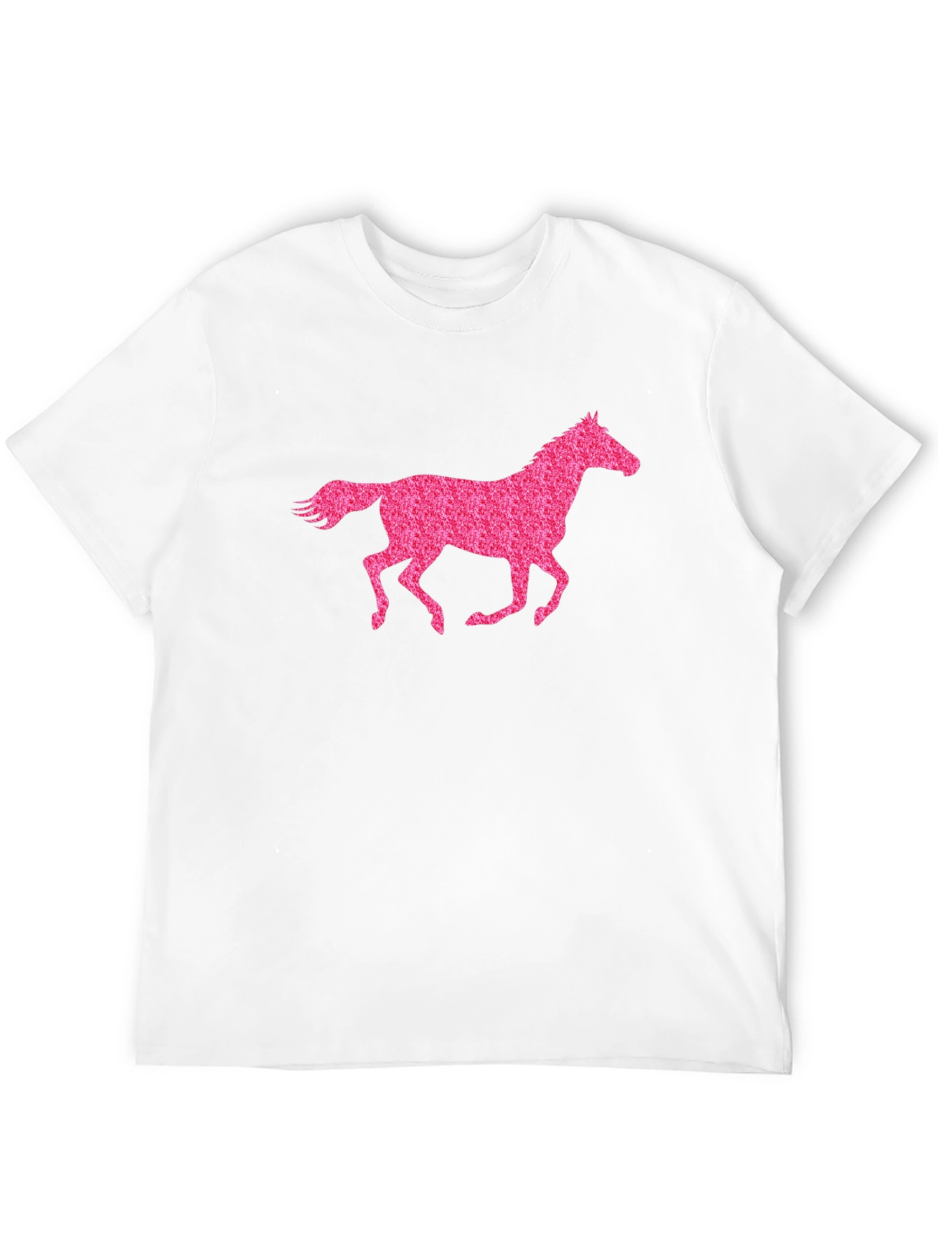 Black Black T-Shirt with Pink Horse Graphic view 12