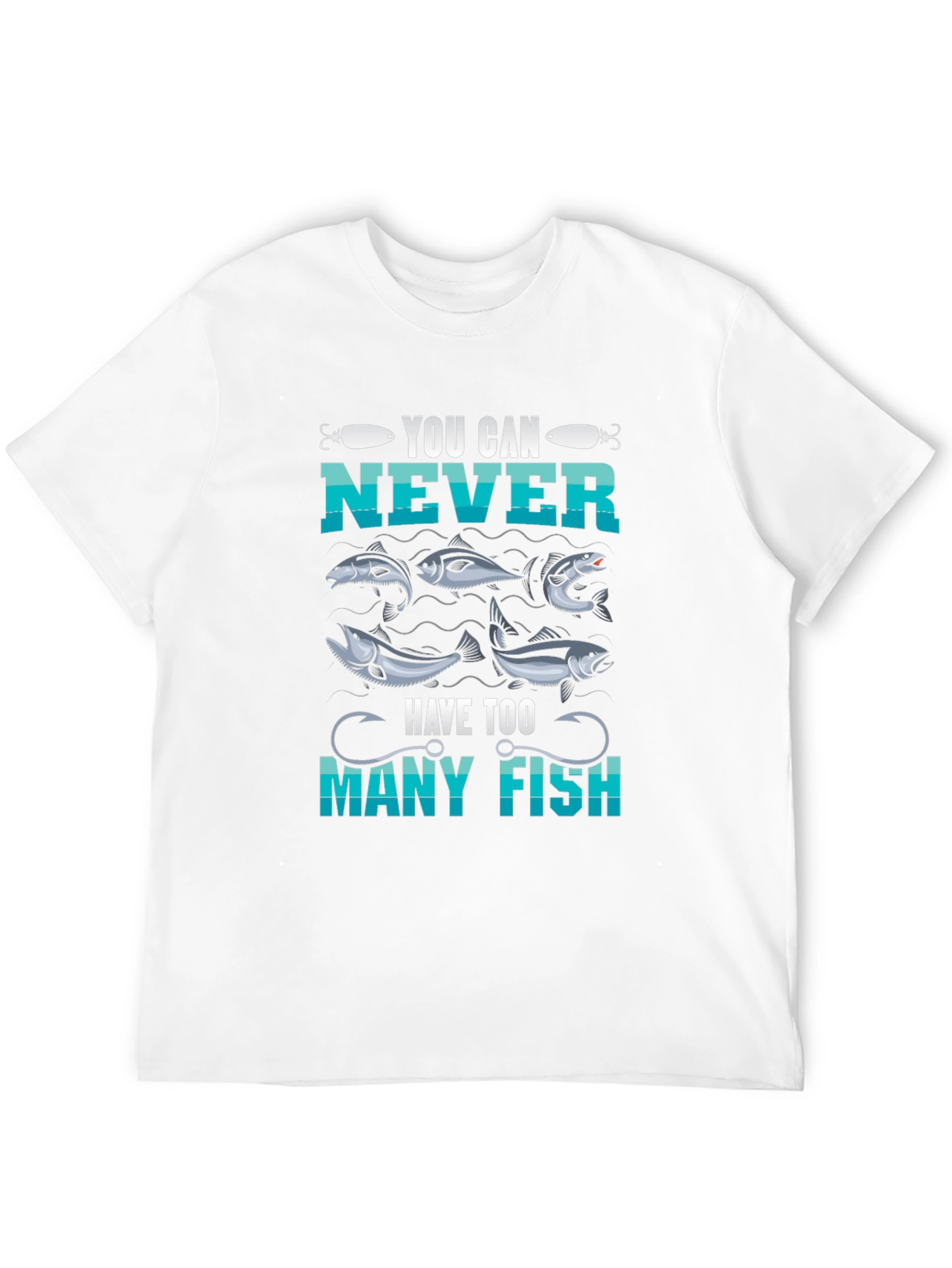 Black You Can Never Have Too Many Fish T-Shirt view 12
