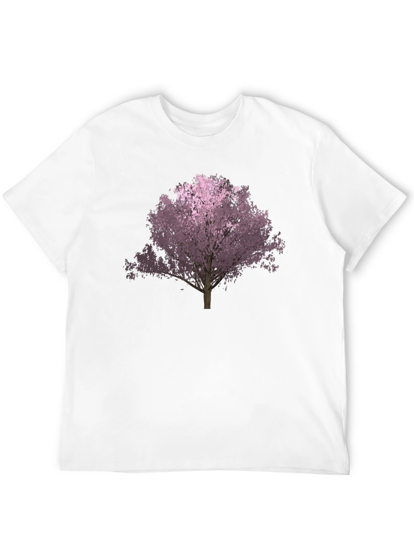 Black Black T-Shirt with Floral Tree Graphic view 12