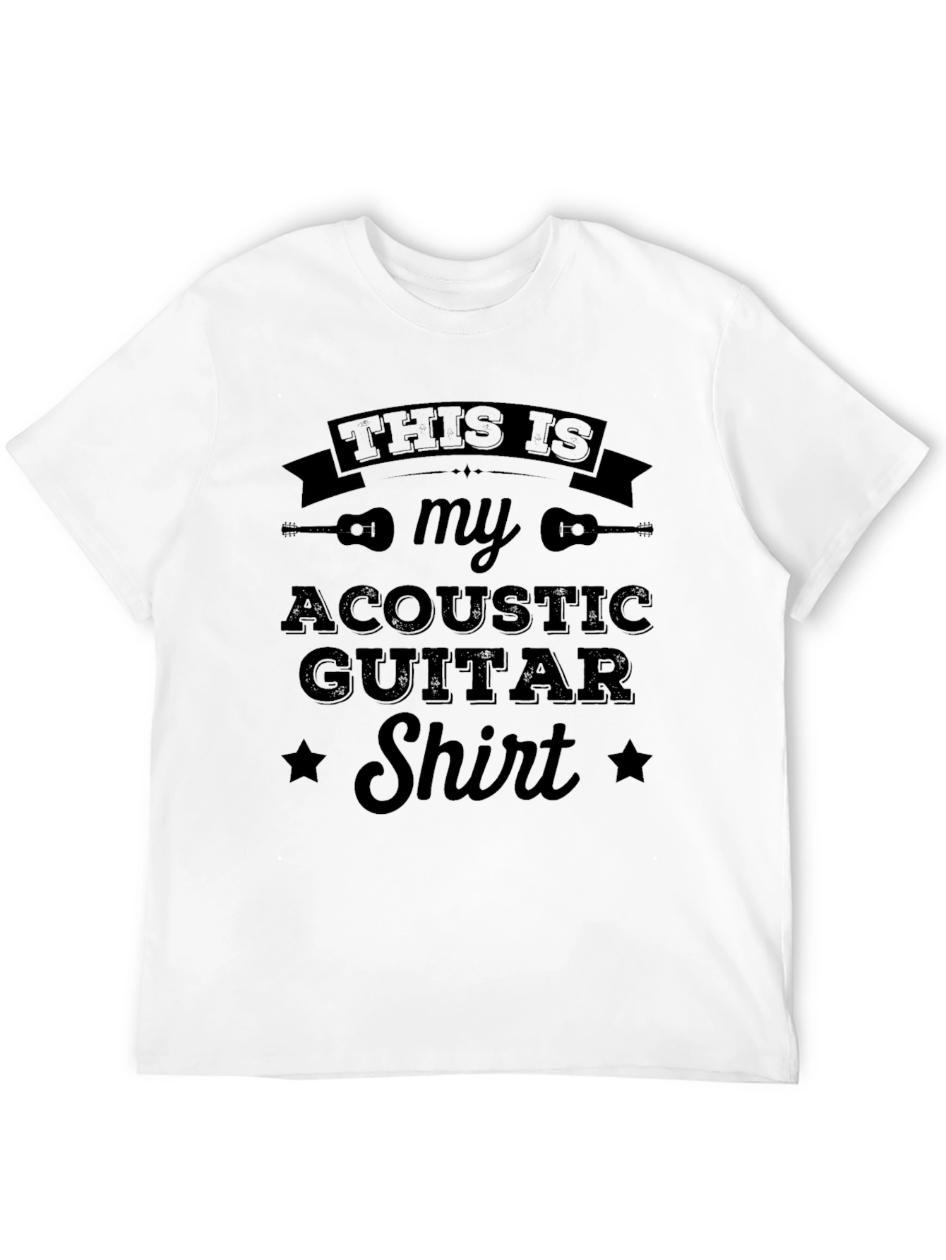 Black Acoustic Guitar Shirt - Musician Gift view 12
