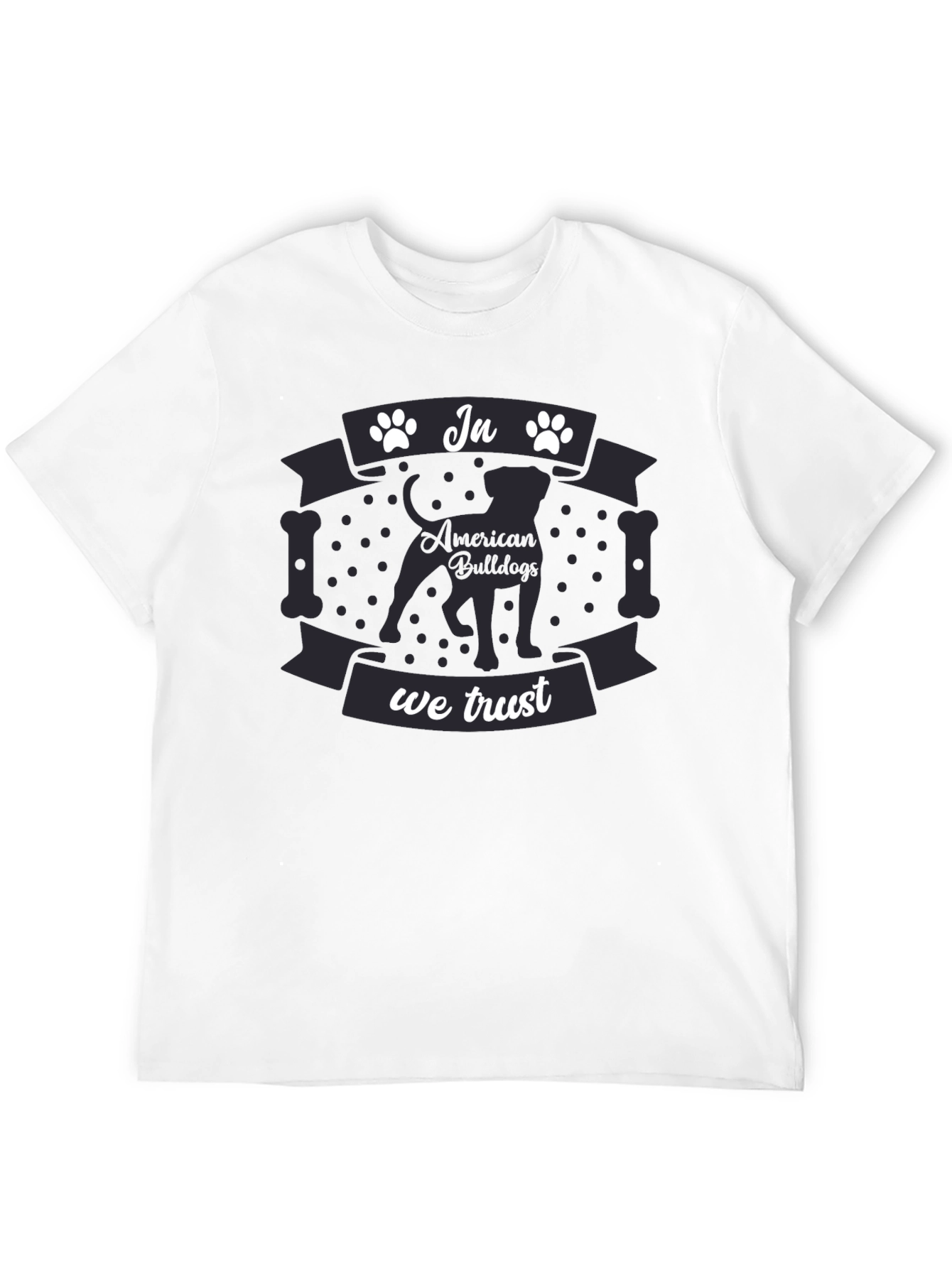 Black In American Bulldogs We Trust T-Shirt view 12