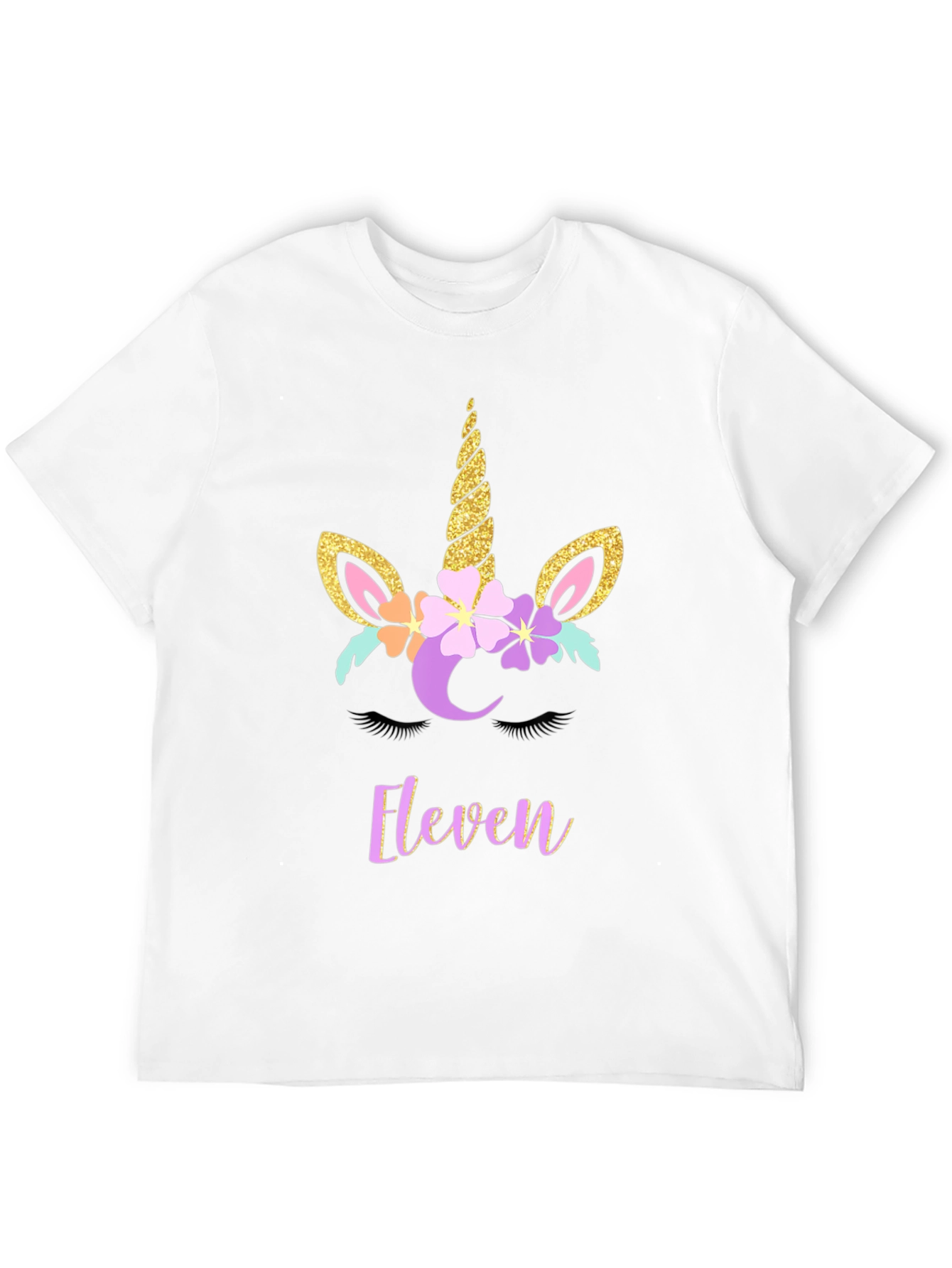 Black Unicorn Birthday Shirt - "Eleven" Tee view 12