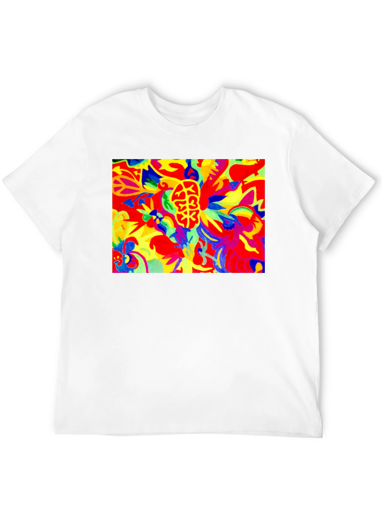 Black Psychedelic Brain Art Black T-Shirt view 12