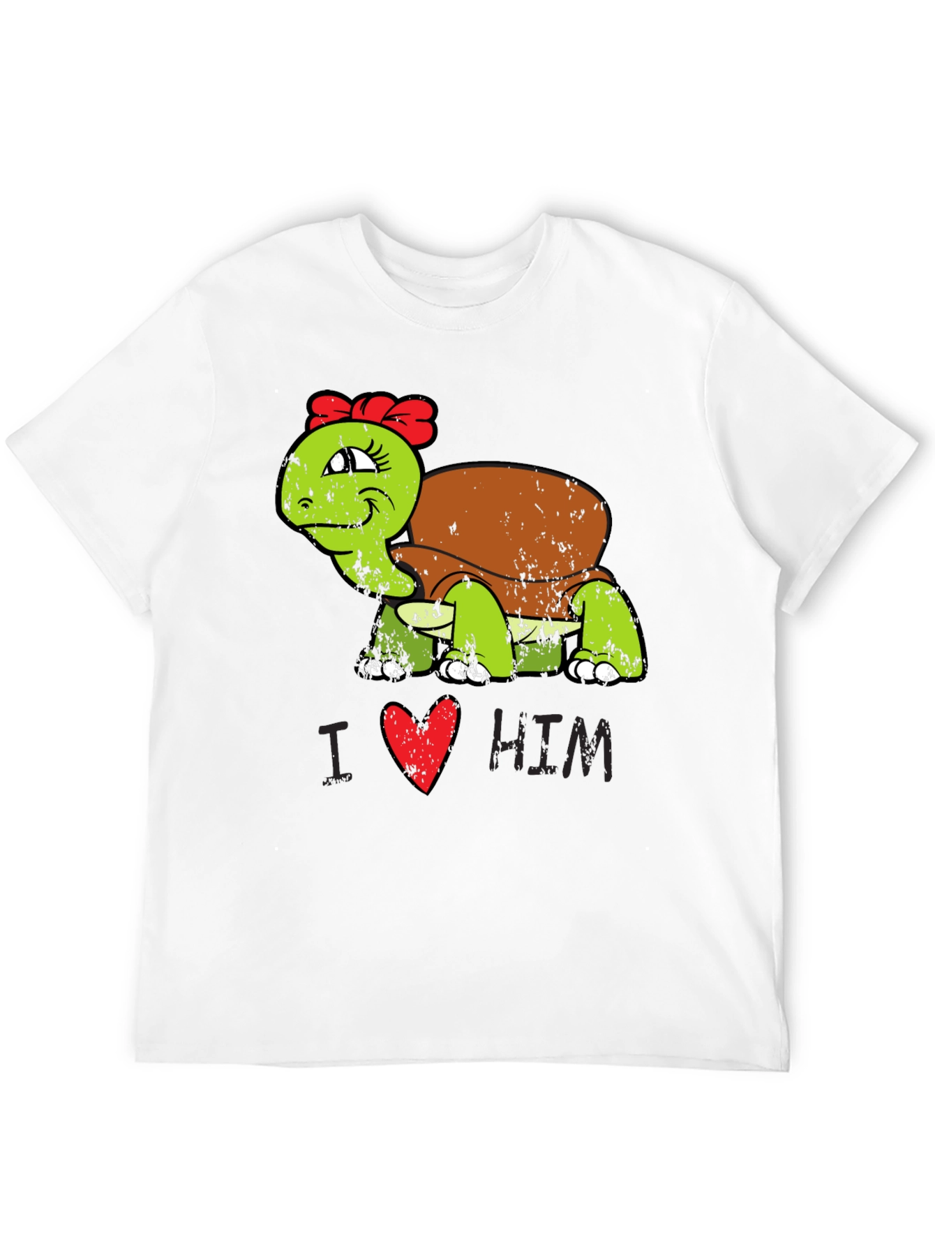 Black I Love Him Turtle T-Shirt view 12