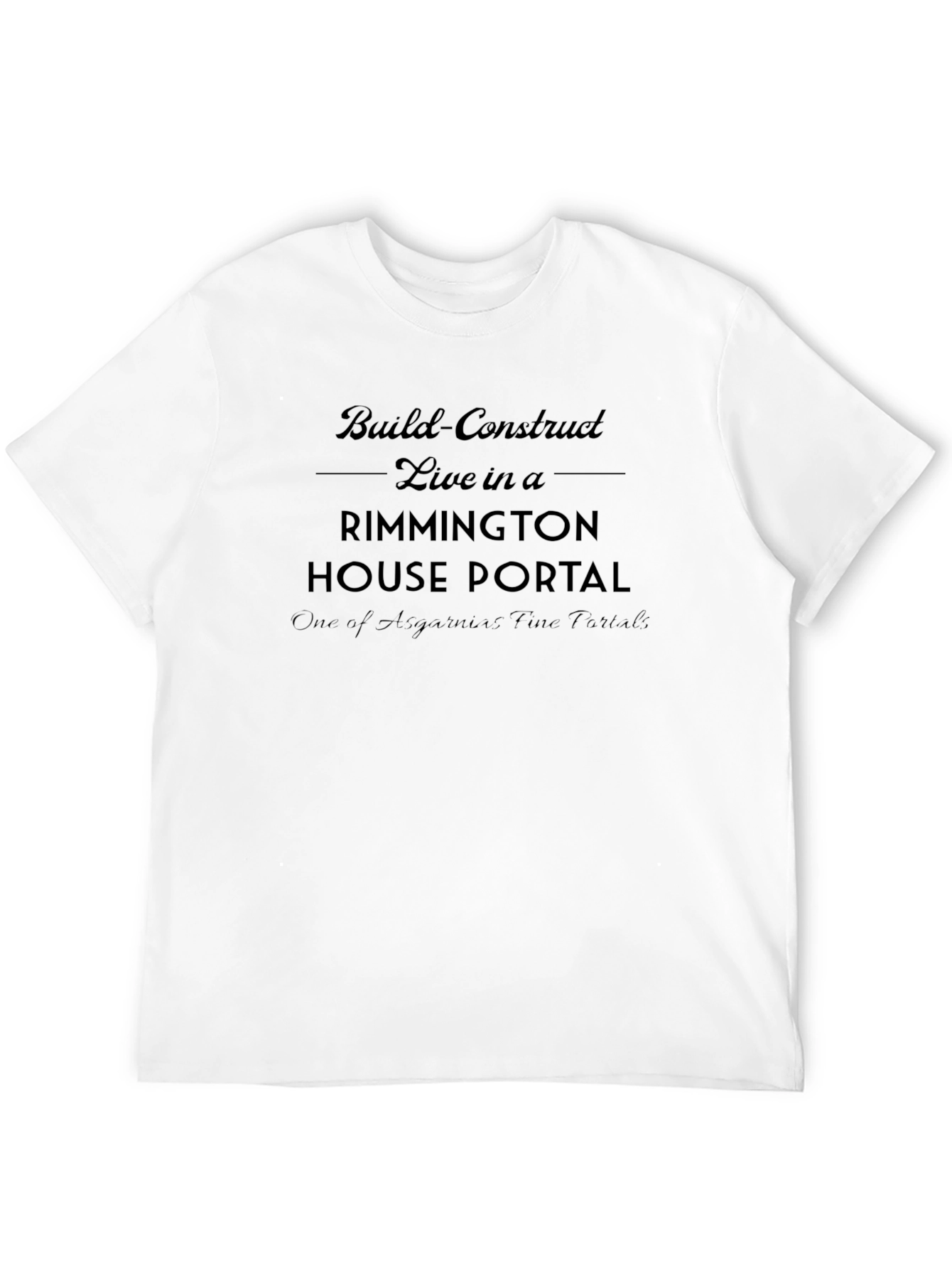 Black Rimmington House Portal Black T-Shirt view 12