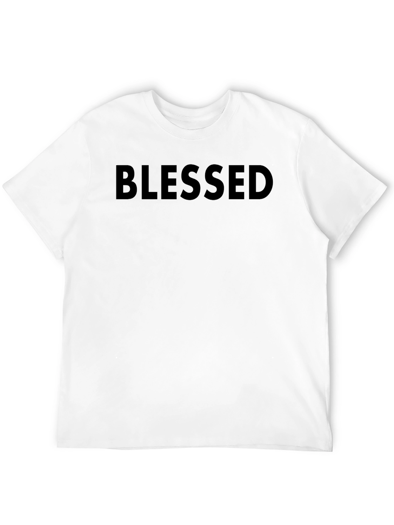 Black Blessed Graphic T-Shirt - Mens Casual Tee view 12