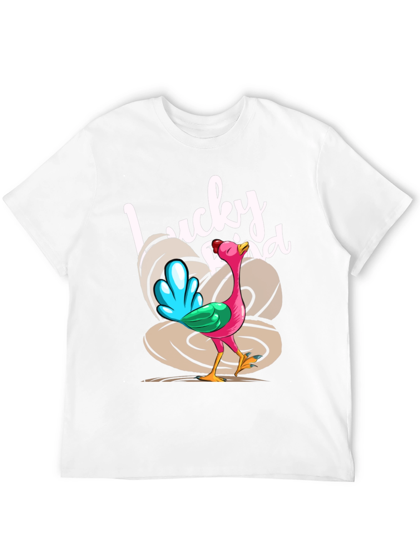 Black Lucky Bird Graphic Tee - Thanksgiving Humor view 12