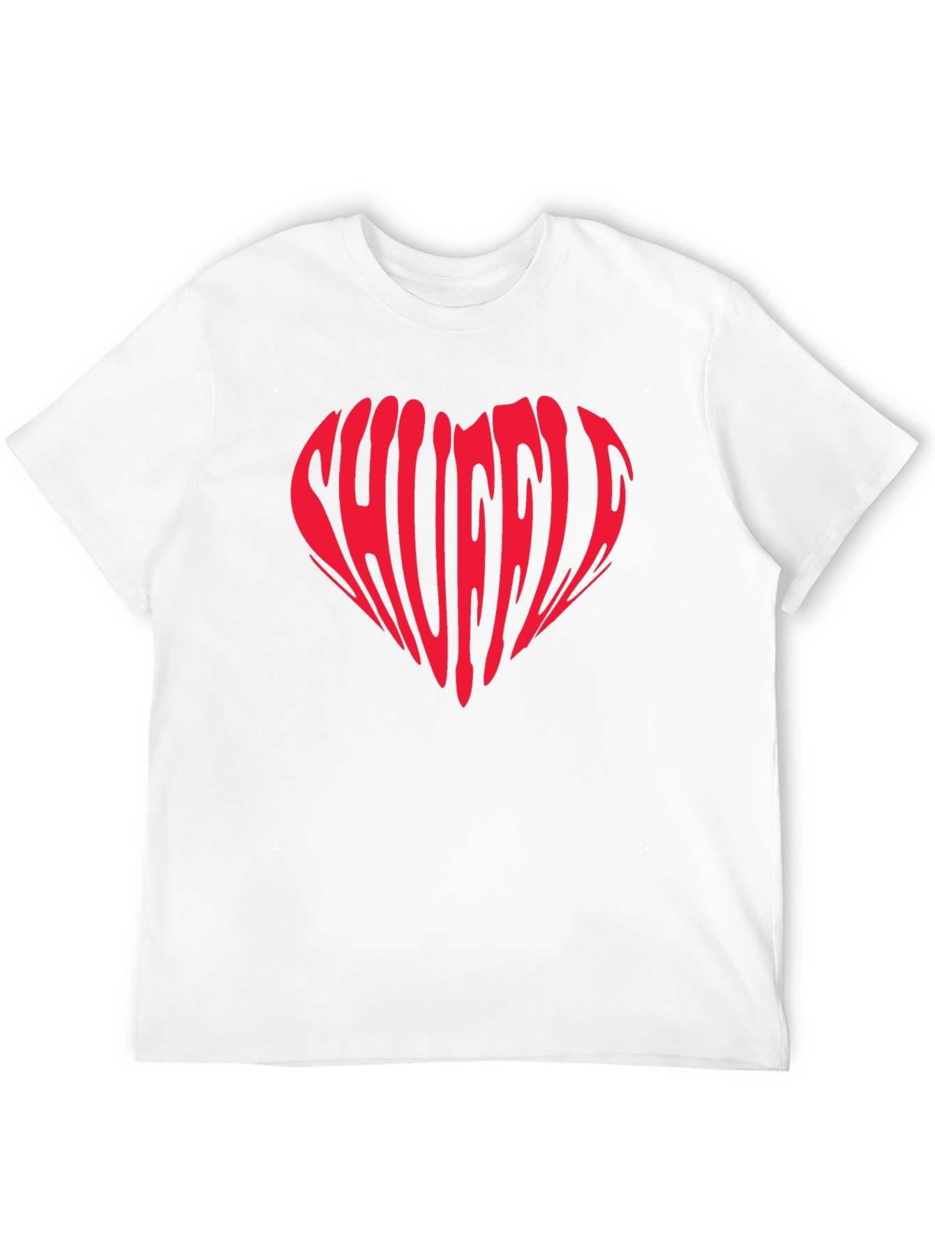 Black Shuffle Heart Graphic T-Shirt - Trendy Tee view 12