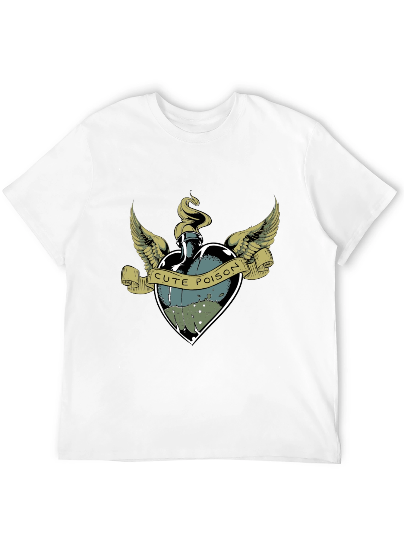 Black Cute Poison T-Shirt - Unique Graphic Tee view 12