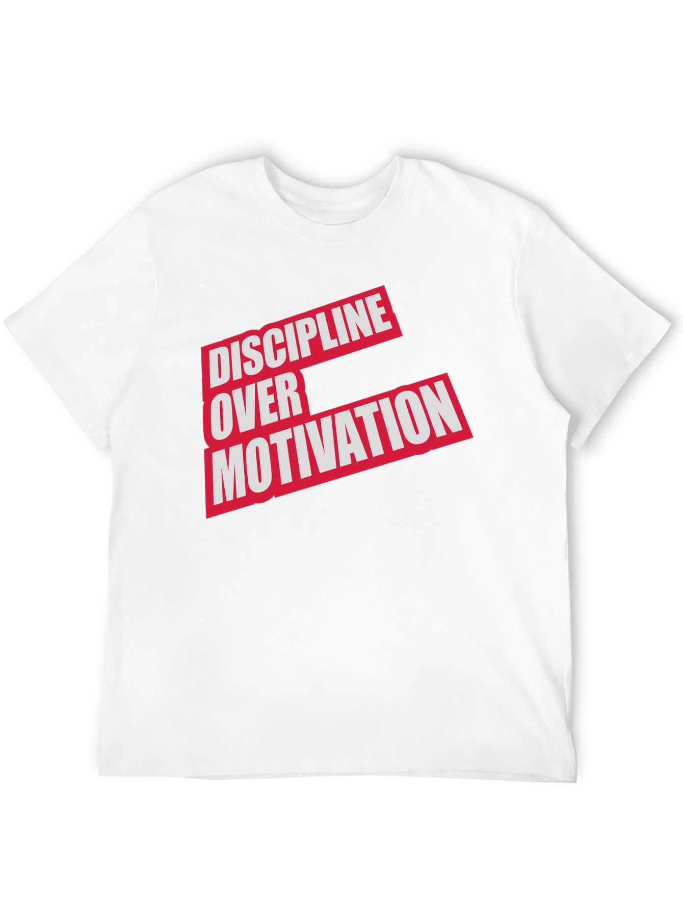 Black Discipline Over Motivation T-Shirt - Black view 12