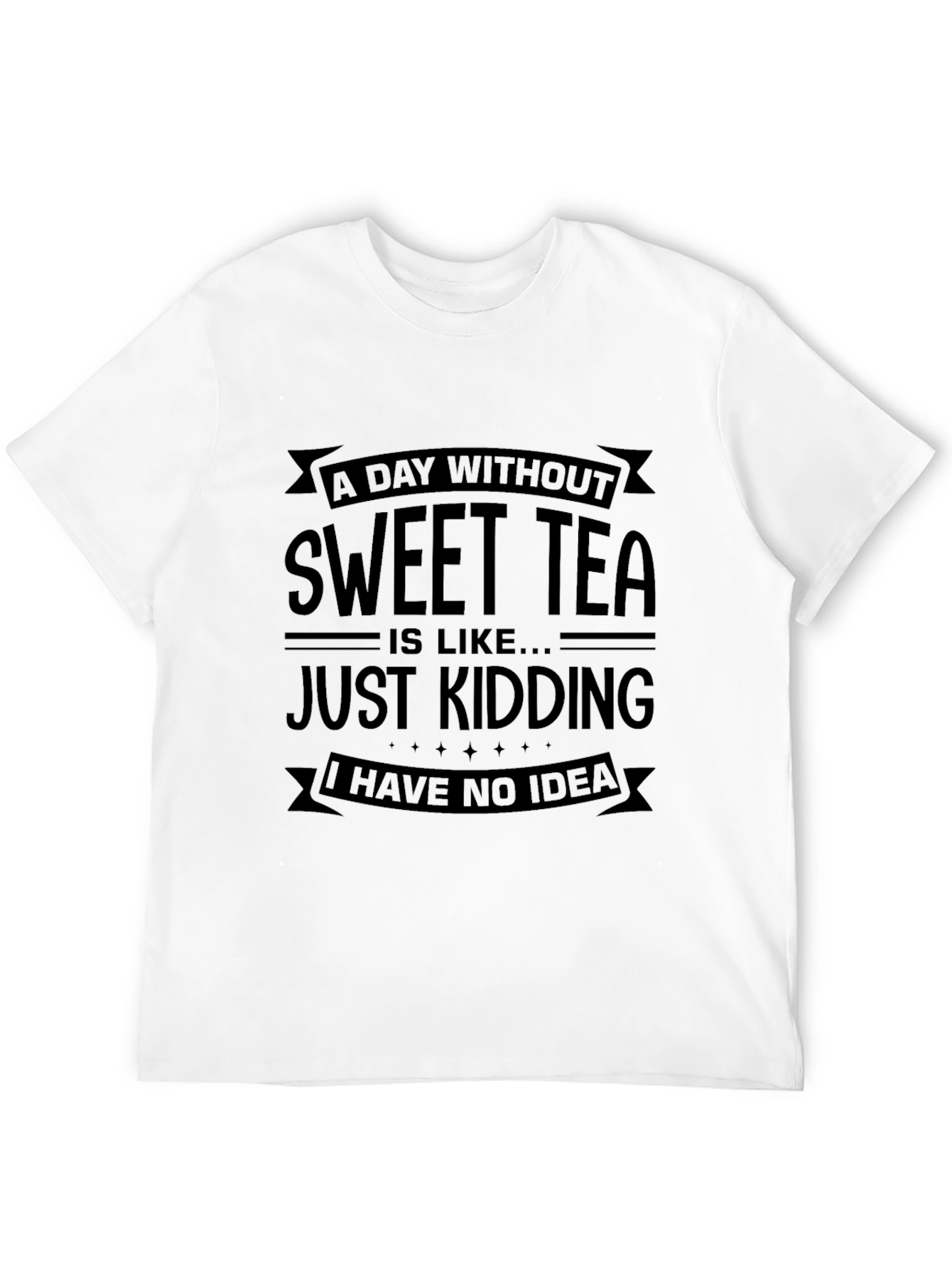 Black Sweet Tea Graphic Tee - Funny Unisex T-Shirt view 12