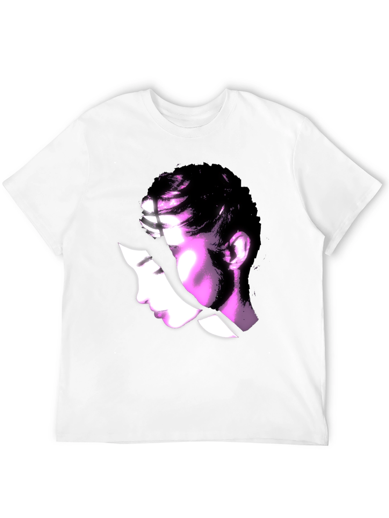 Black Abstract Woman Graphic Black T-Shirt view 12
