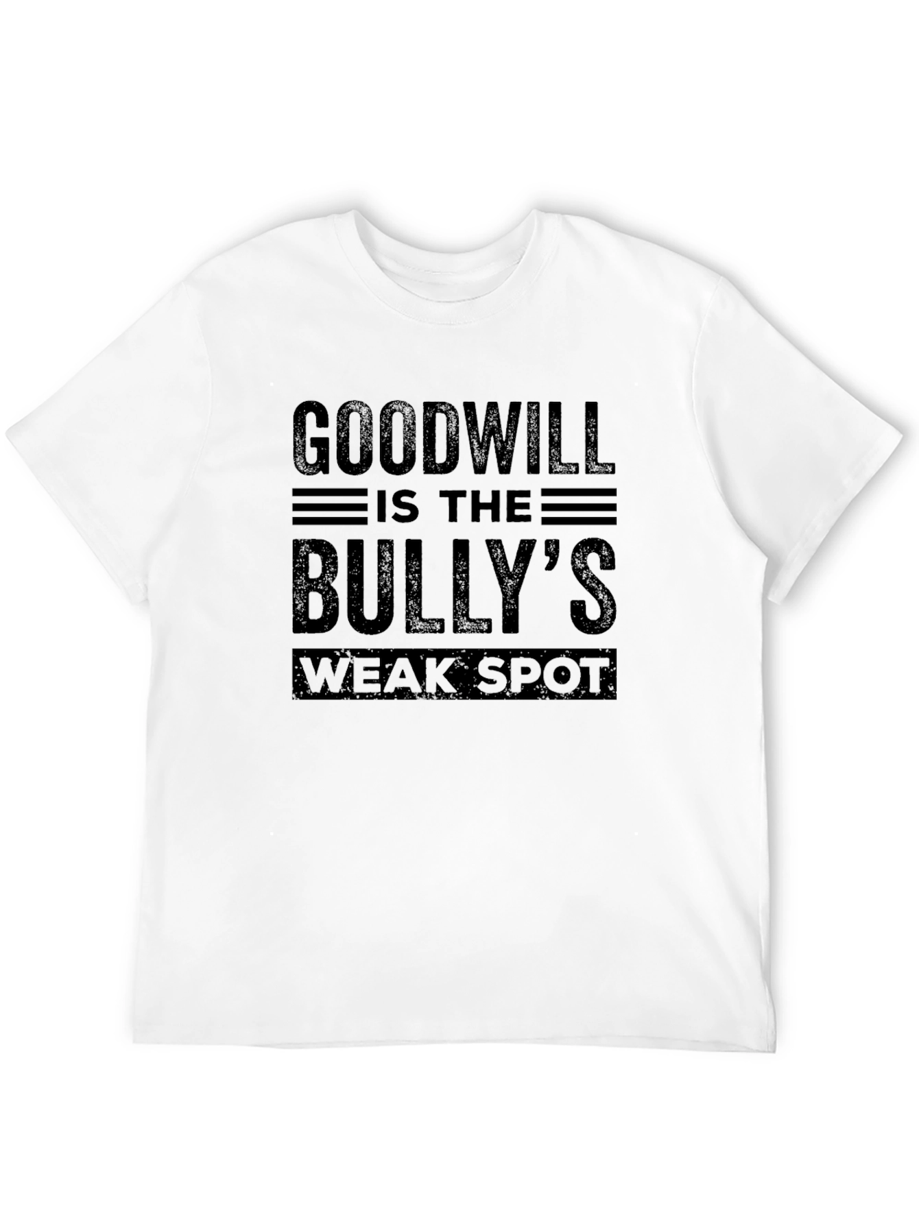 Black Goodwill Bully's Weak Spot Black T-Shirt view 12