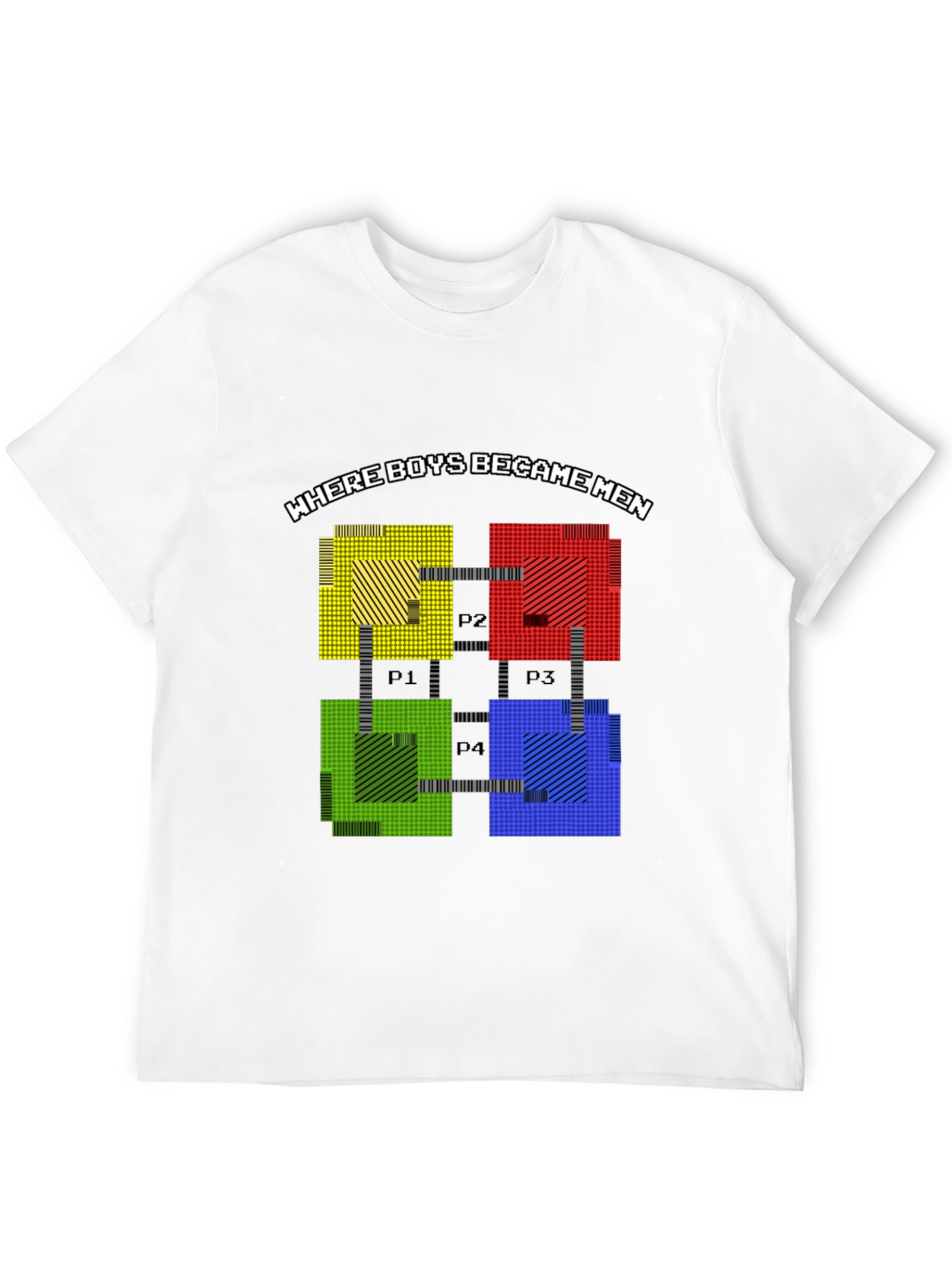 Black Retro Gaming Tee: Where Boys Became Men view 12