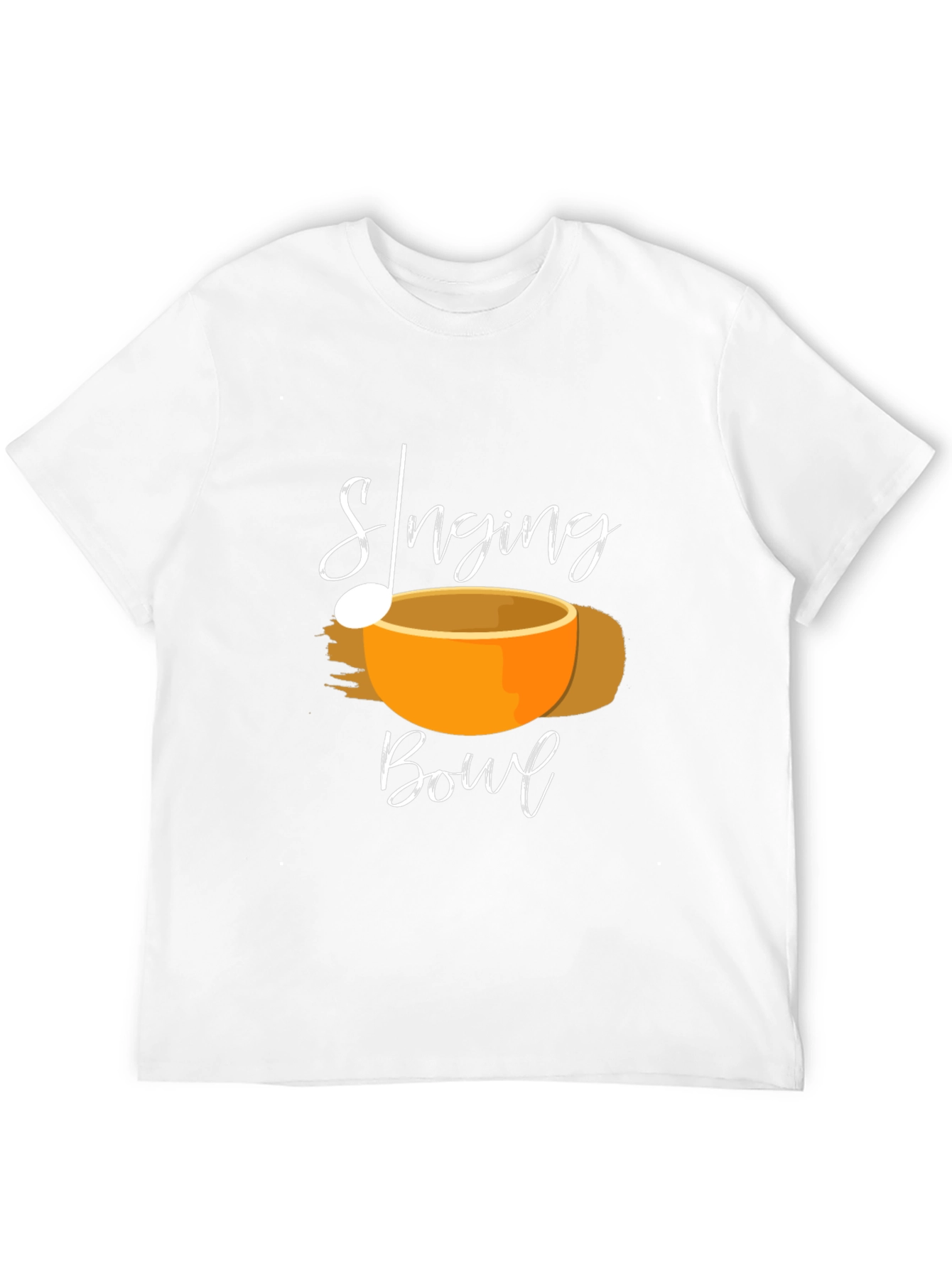 Black Singing Bowl Black T-Shirt - Meditation Apparel view 12