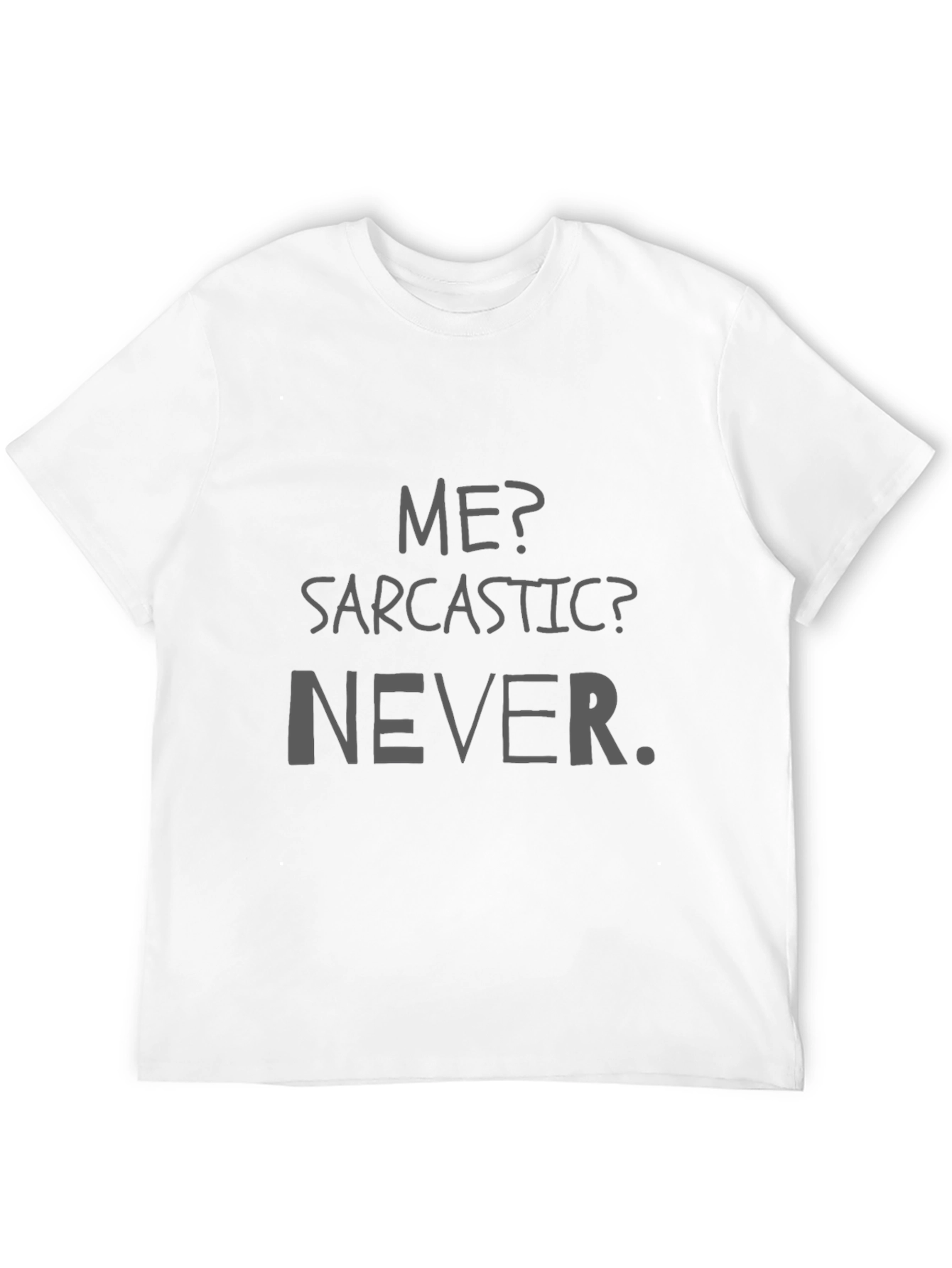 Black Sarcastic? Never. Graphic T-Shirt view 12