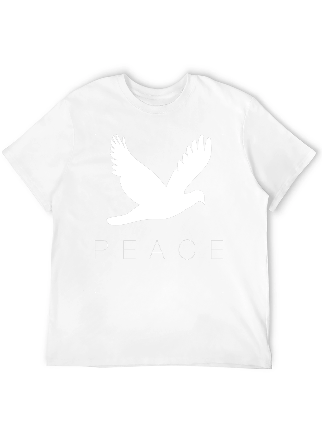 Black Peace Dove Graphic Tee - Black Cotton T-Shirt view 12