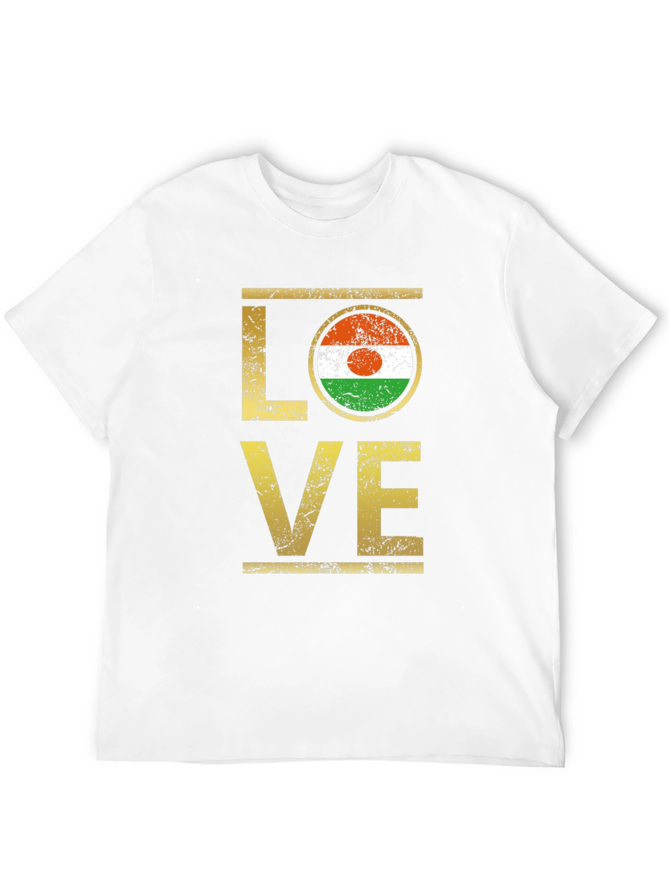Black Niger Flag LOVE Graphic Tee view 12