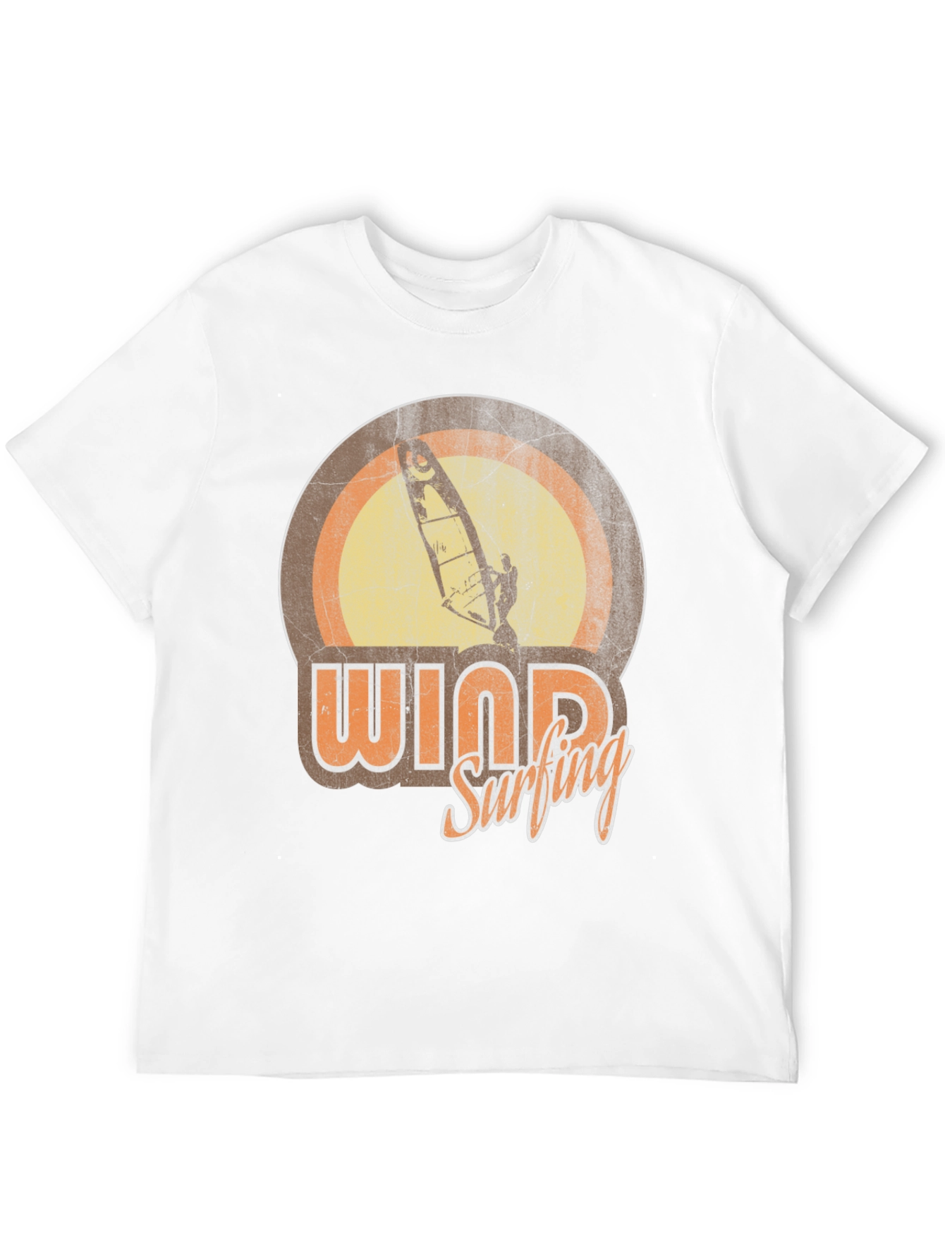 Black Vintage Windsurfing Graphic Tee - Retro Surfer T-Shirt view 12