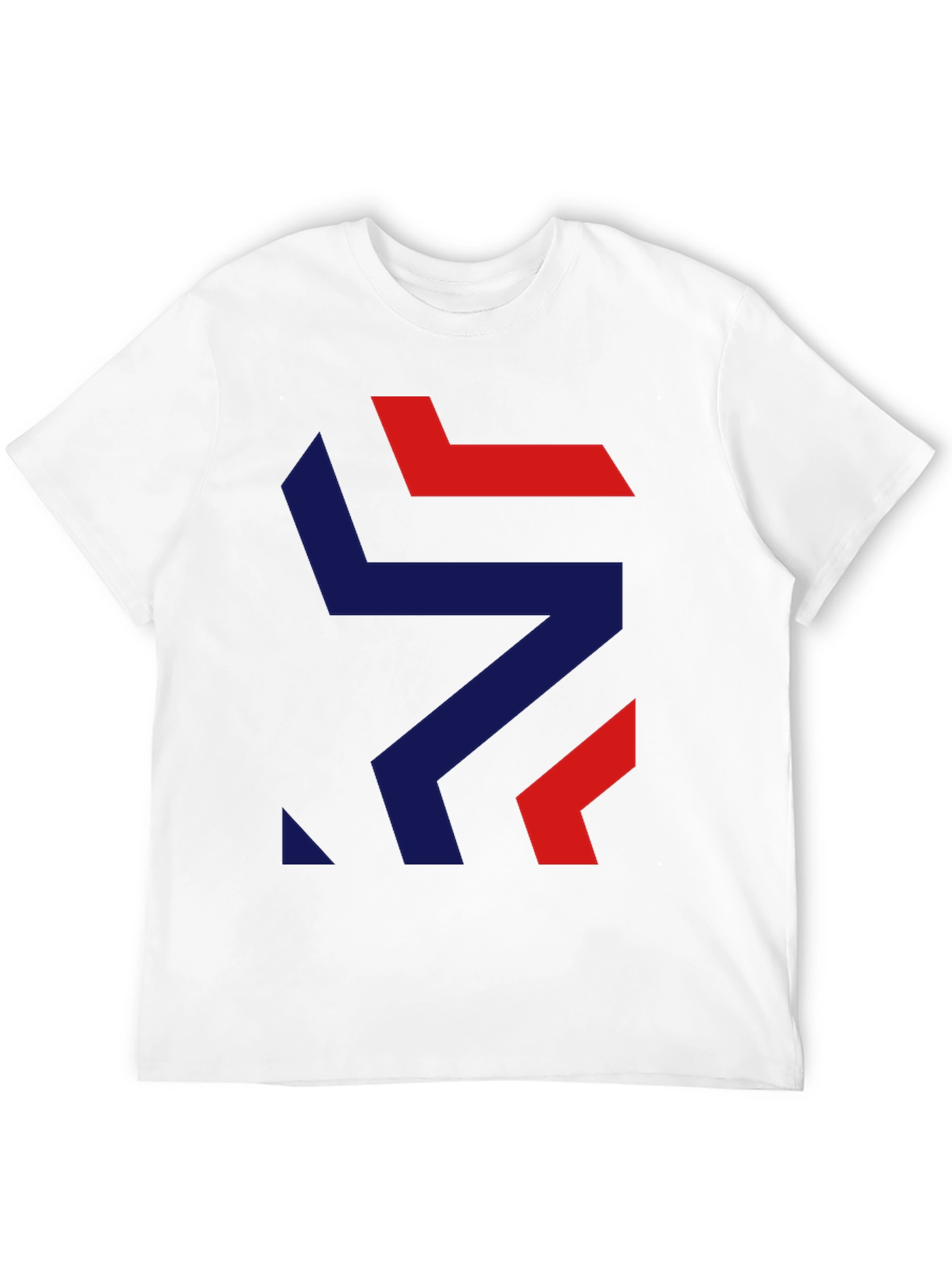 Black Modern Geometric Graphic Tee - Stylish Black T-Shirt view 12