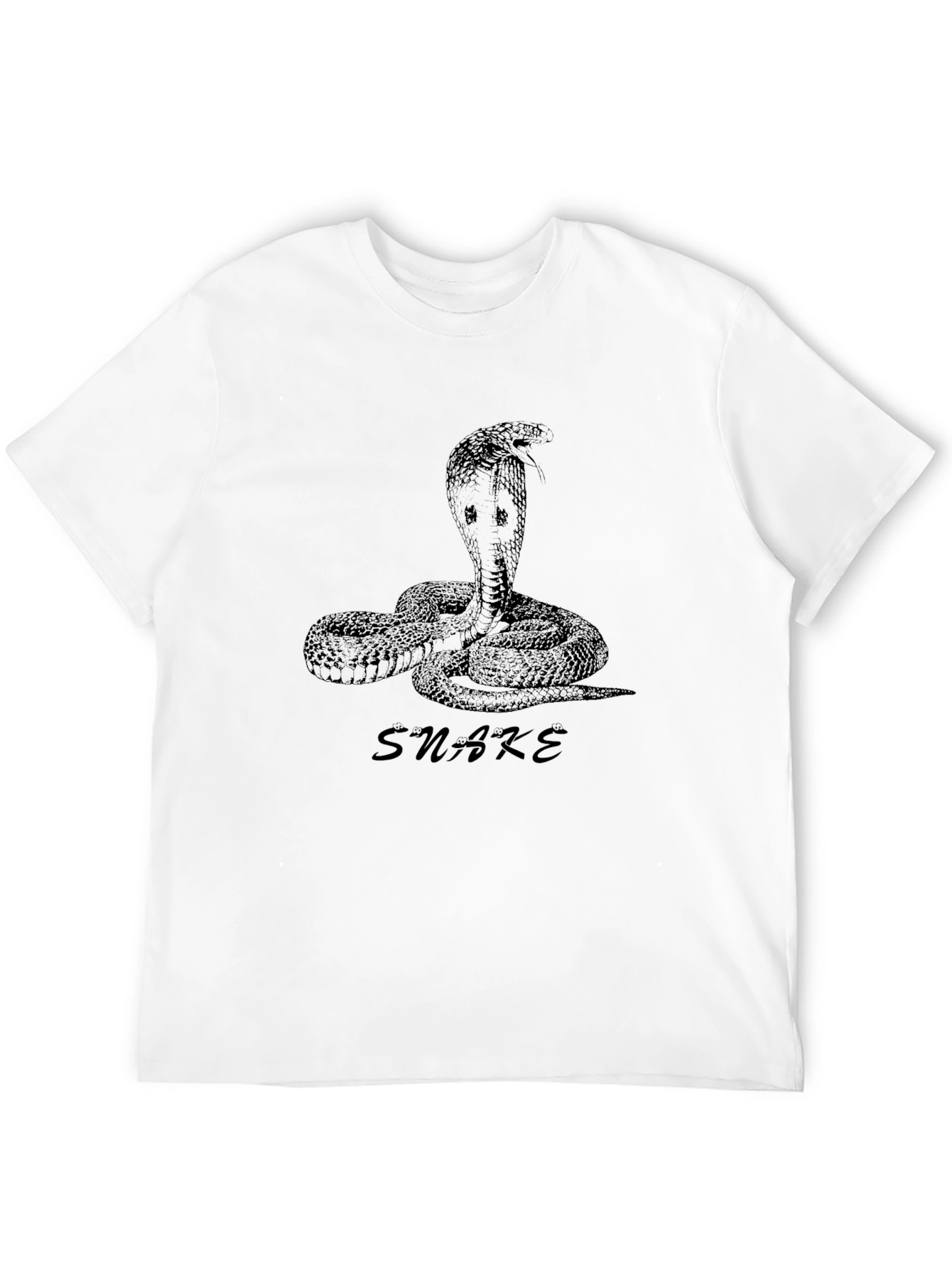 Men's Black Snake Graphic Tee - 12