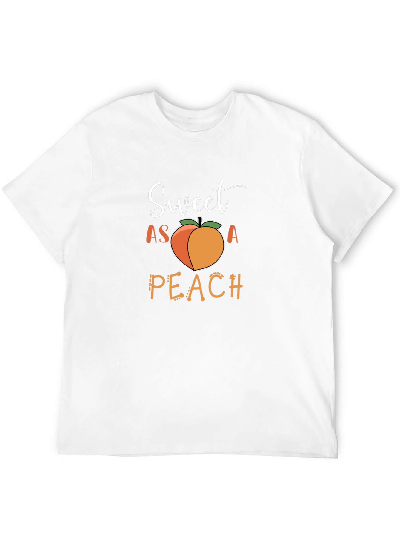 Black Sweet As A Peach Graphic T-Shirt - Unisex view 12