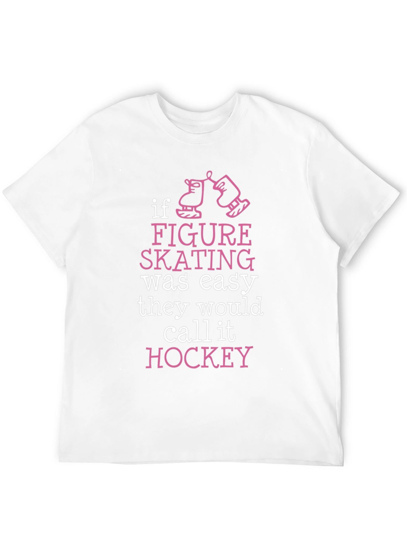 Black Figure Skating vs. Hockey T-Shirt view 12