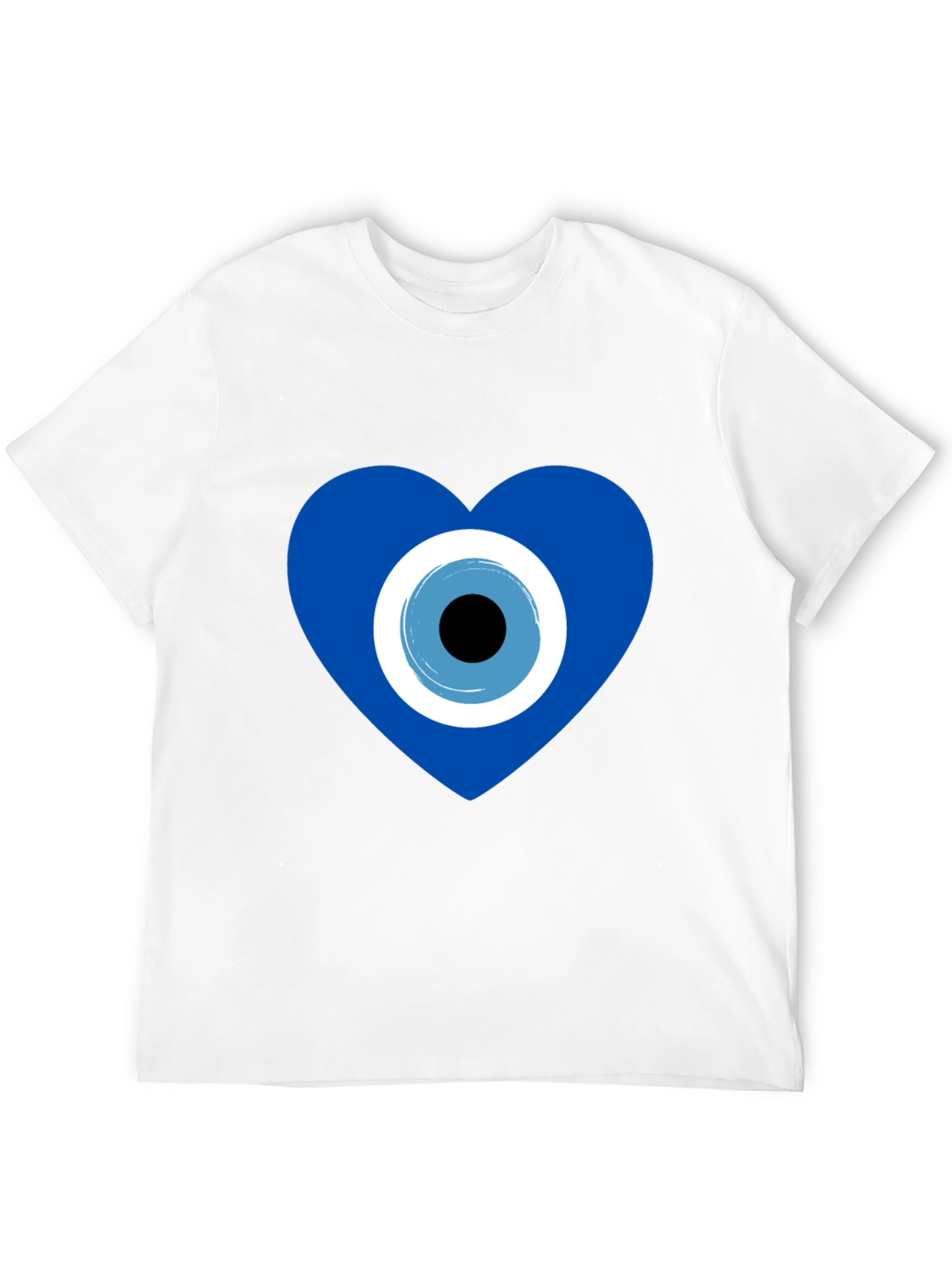 Black Evil Eye Heart Graphic T-Shirt - Stylish Protection view 12