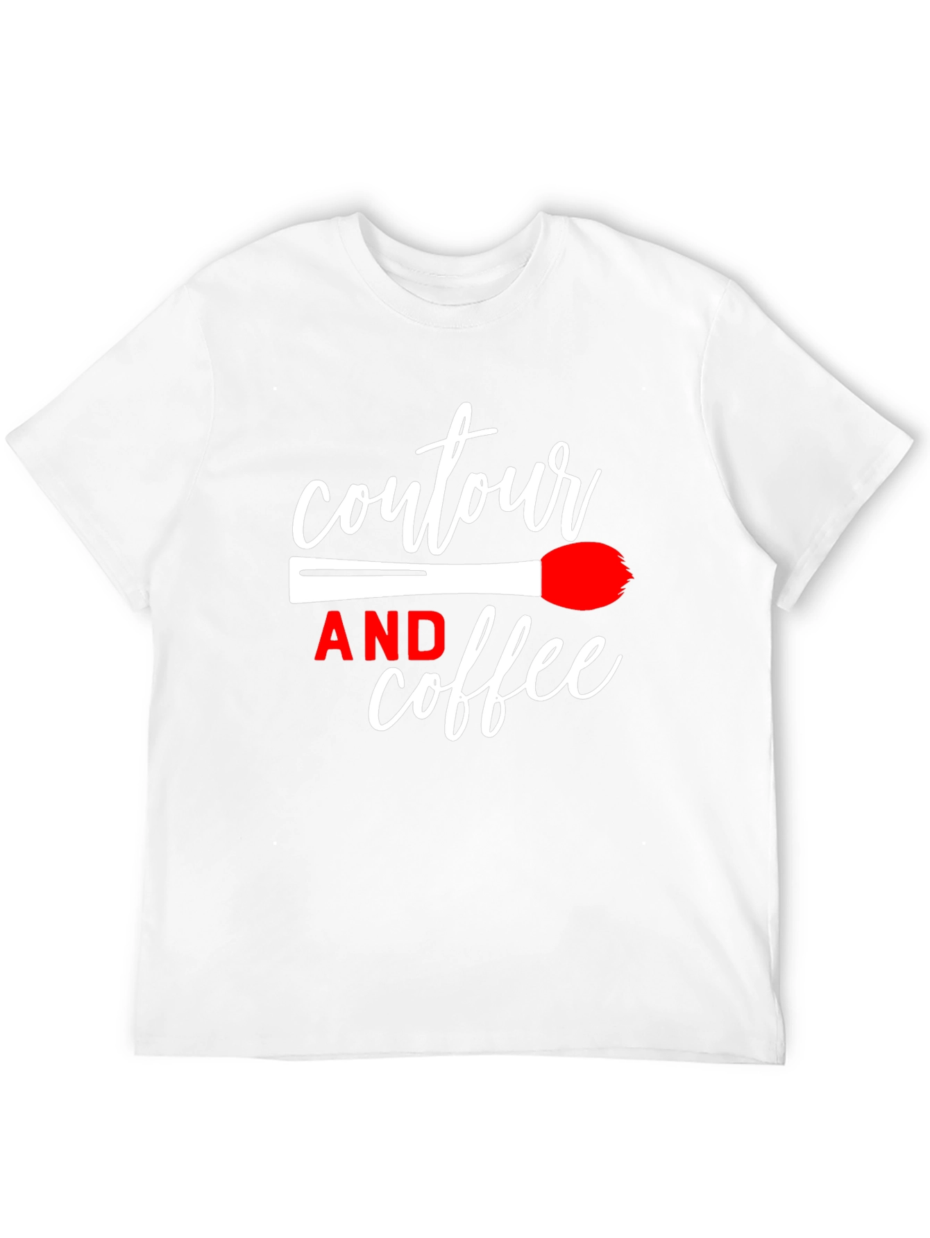 Black Contour & Coffee Graphic Tee - Makeup Lover's Shirt view 12