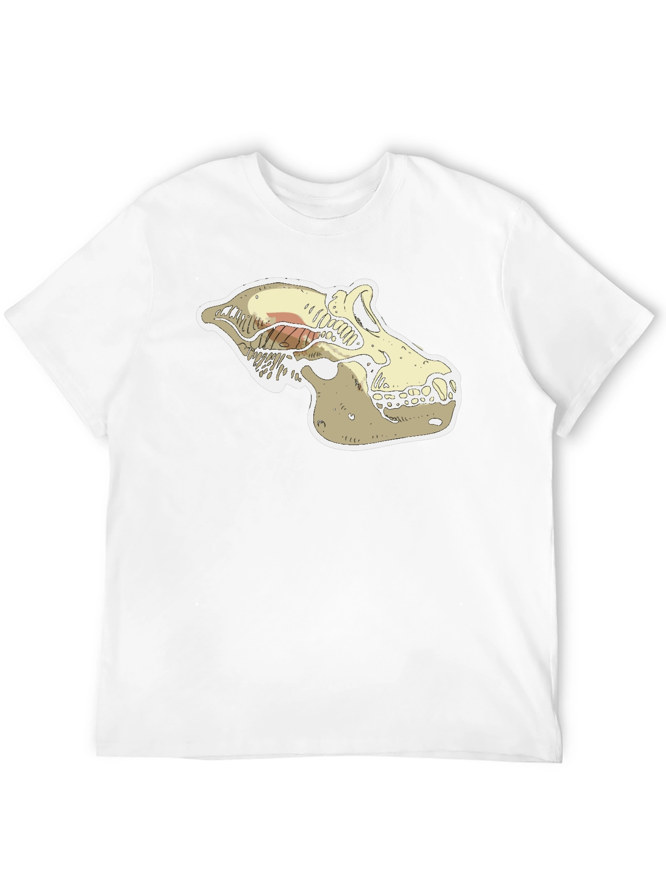 Black Cool Skull Graphic Black T-Shirt view 12