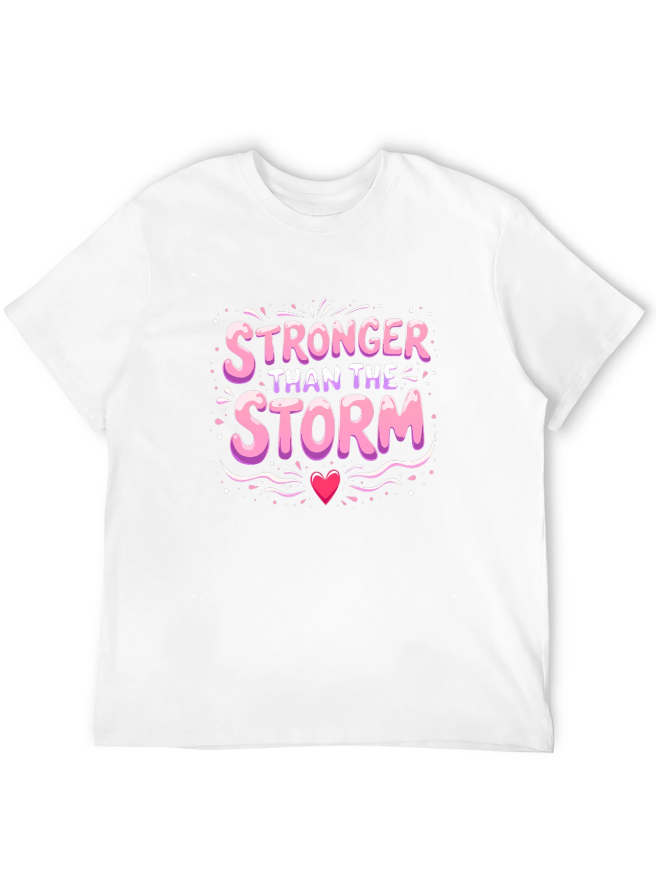 Black Stronger Than The Storm T-Shirt view 12