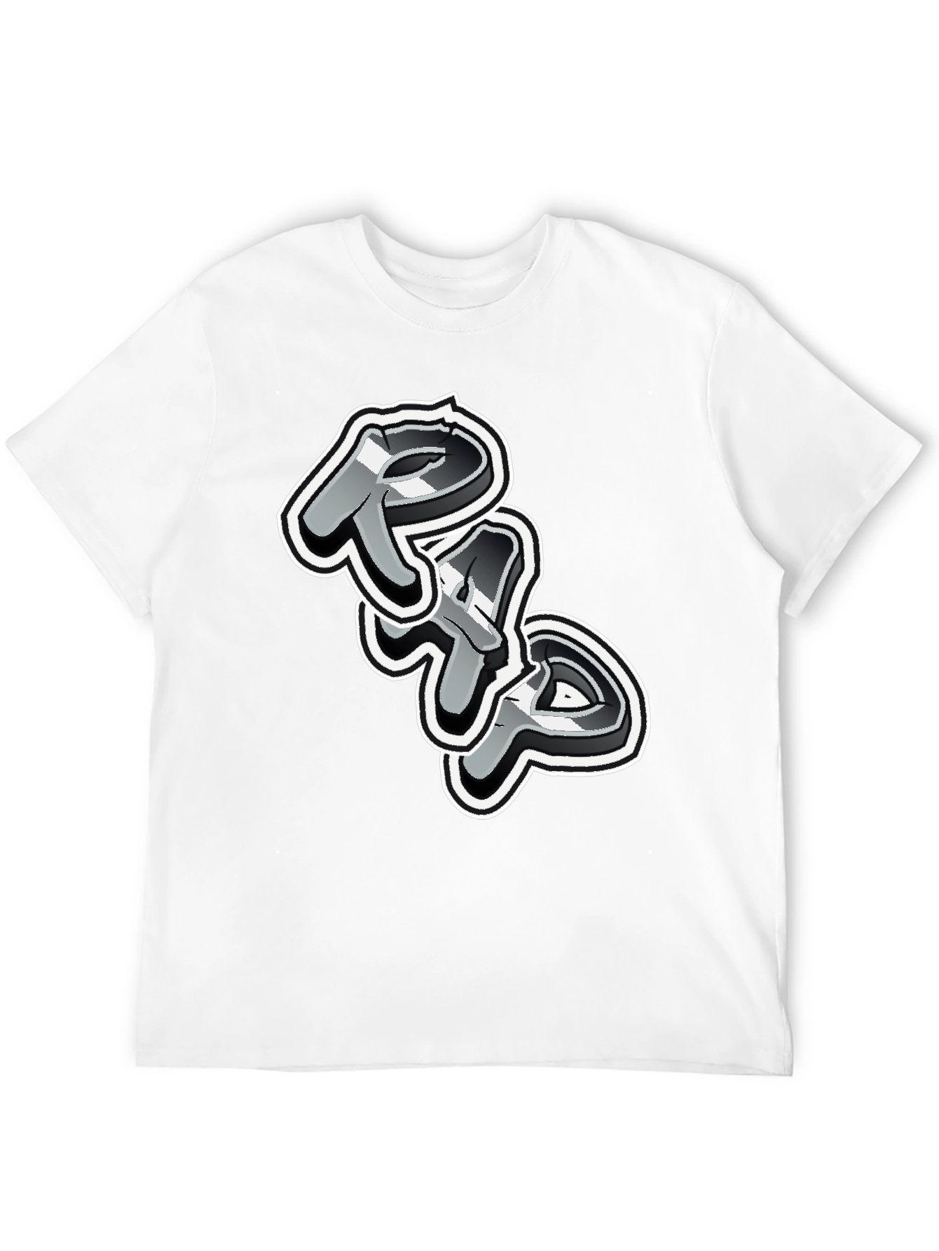 Black Cool Graphic Print Black T-Shirt view 12