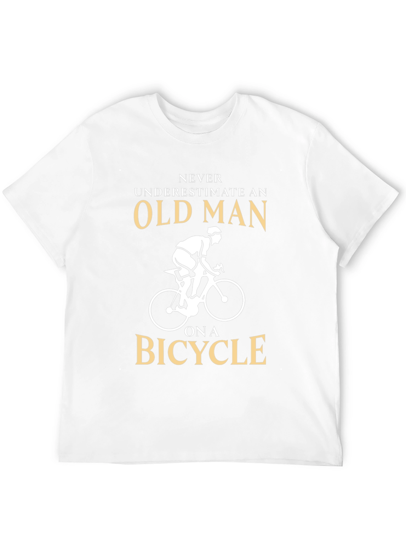 Black Never Underestimate Old Man on a Bicycle T-Shirt view 12
