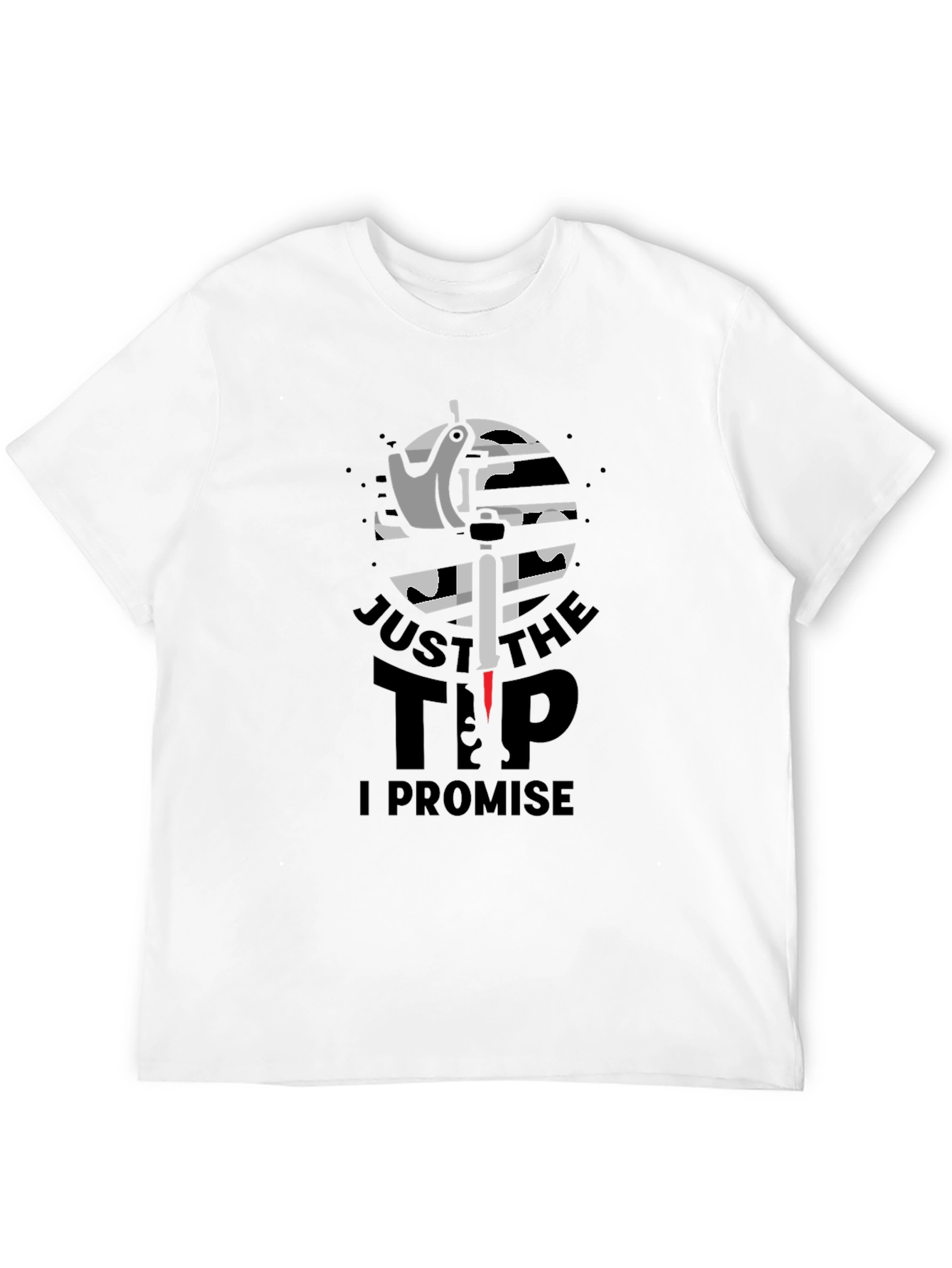 Black Just the Tip T-Shirt - Tattoo Lover Humor view 12